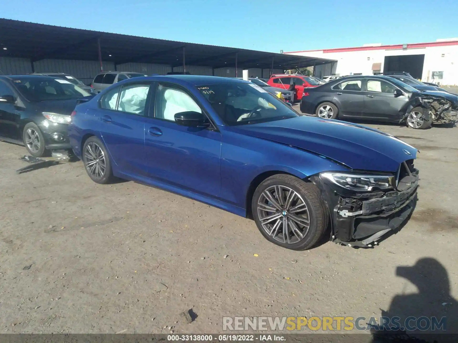 1 Photograph of a damaged car 3MW5U7J05M8B53886 BMW 3 SERIES 2021