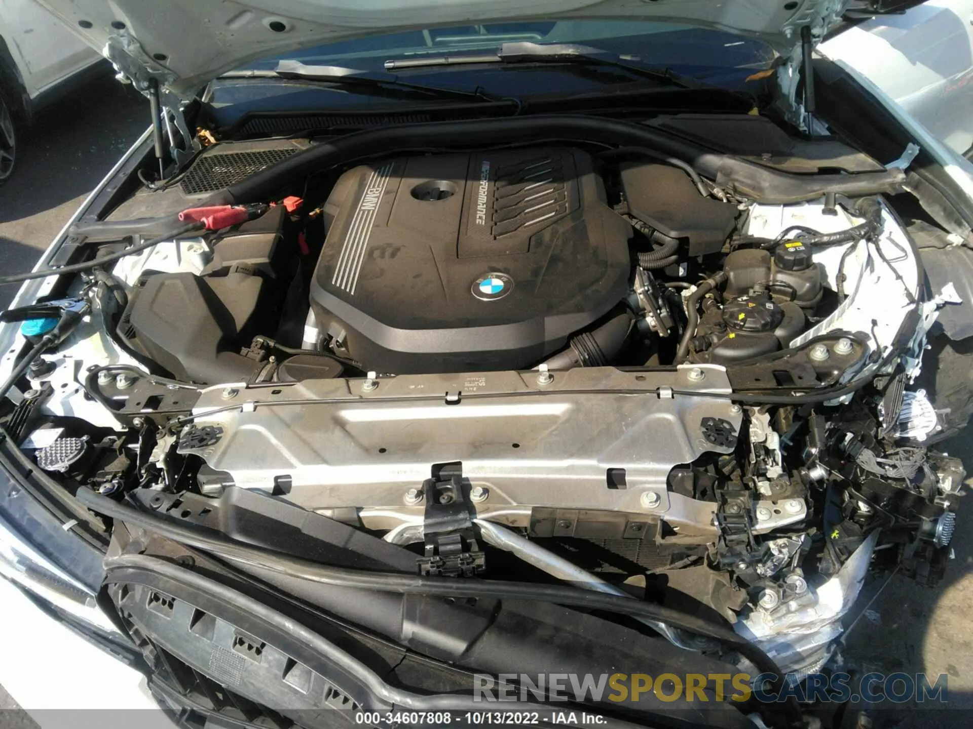 10 Photograph of a damaged car 3MW5U7J05M8B60918 BMW 3 SERIES 2021