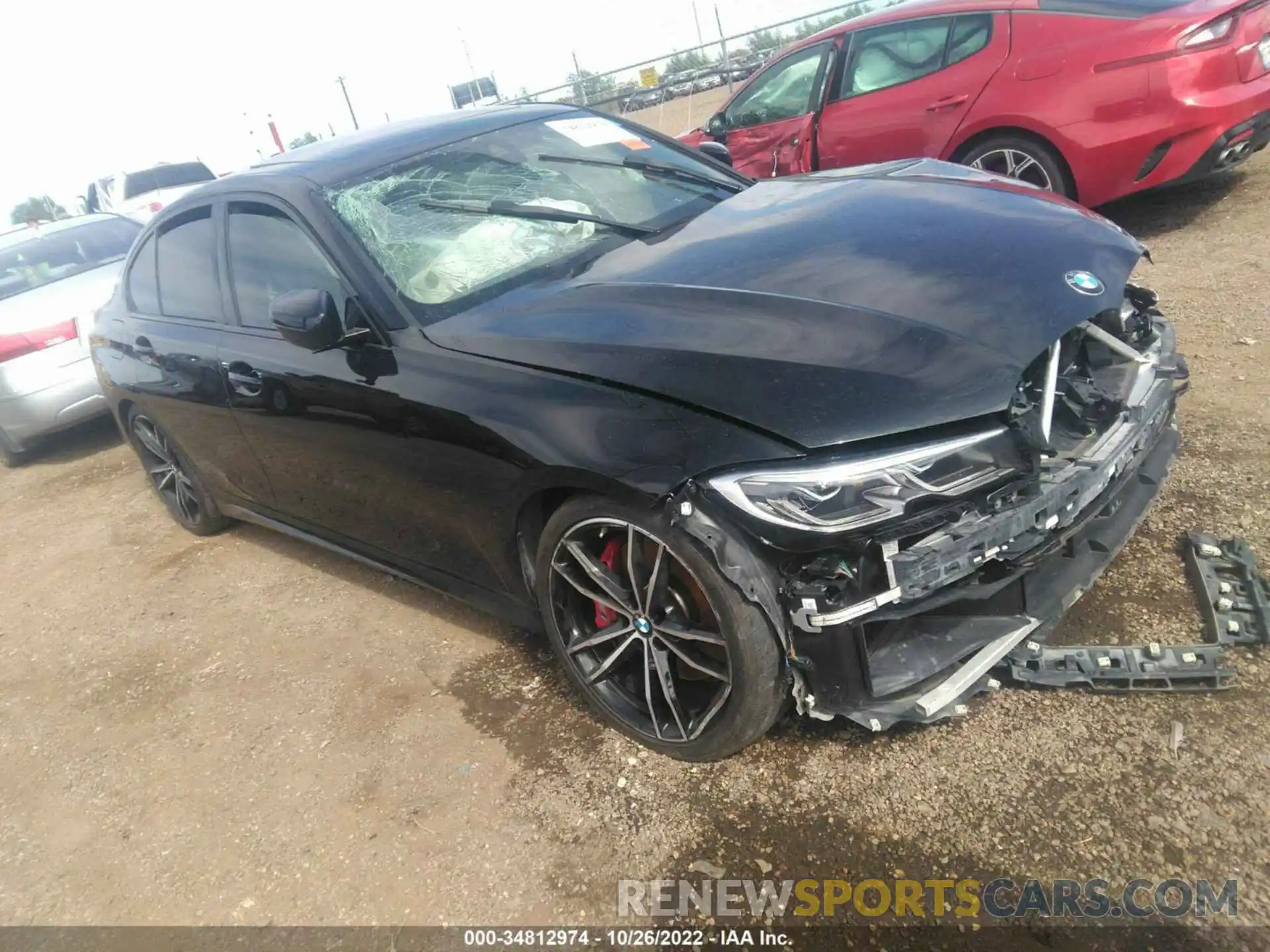 1 Photograph of a damaged car 3MW5U7J06M8B97573 BMW 3 SERIES 2021