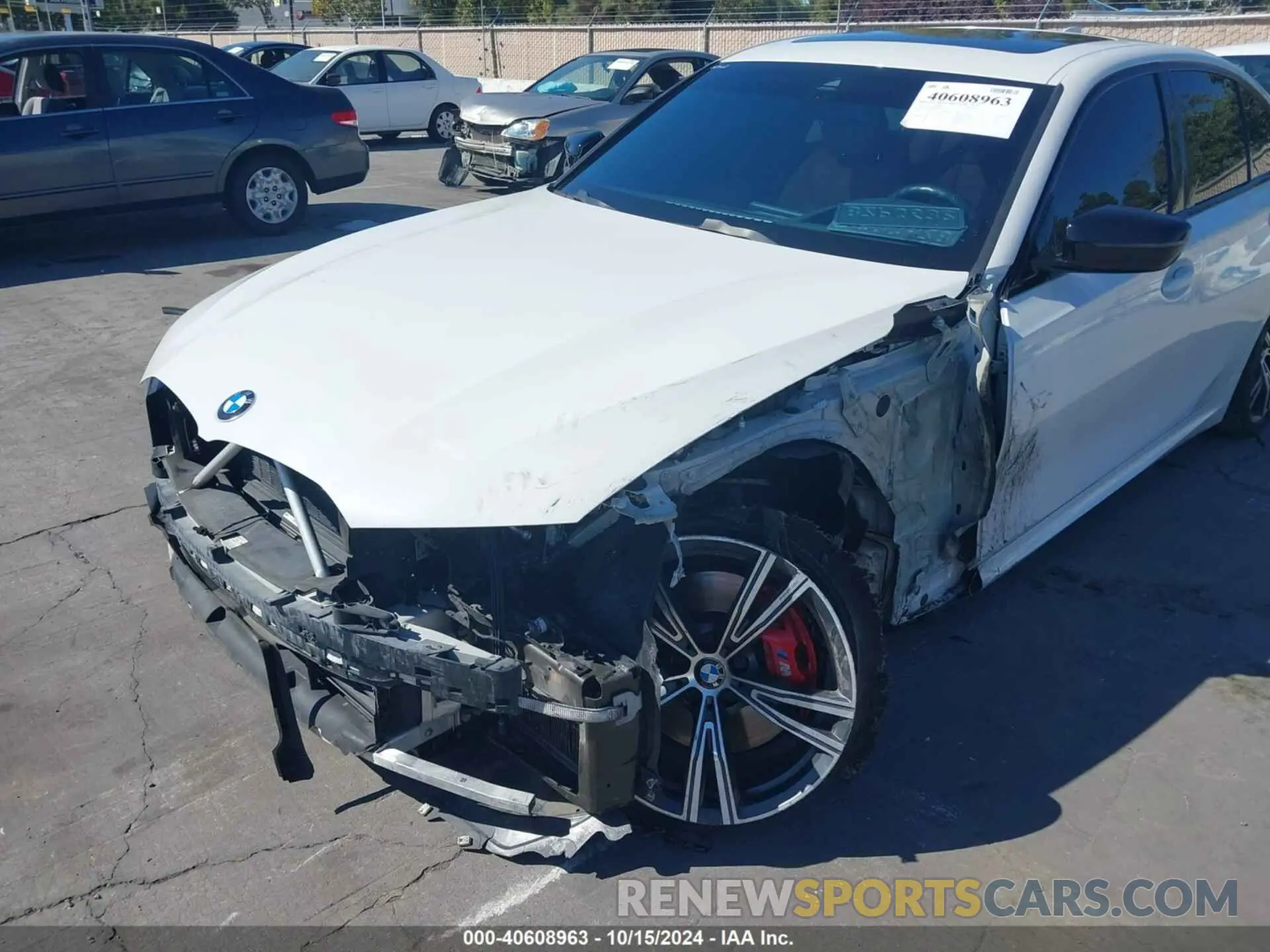 6 Photograph of a damaged car 3MW5U7J09M8B56015 BMW 3 SERIES 2021