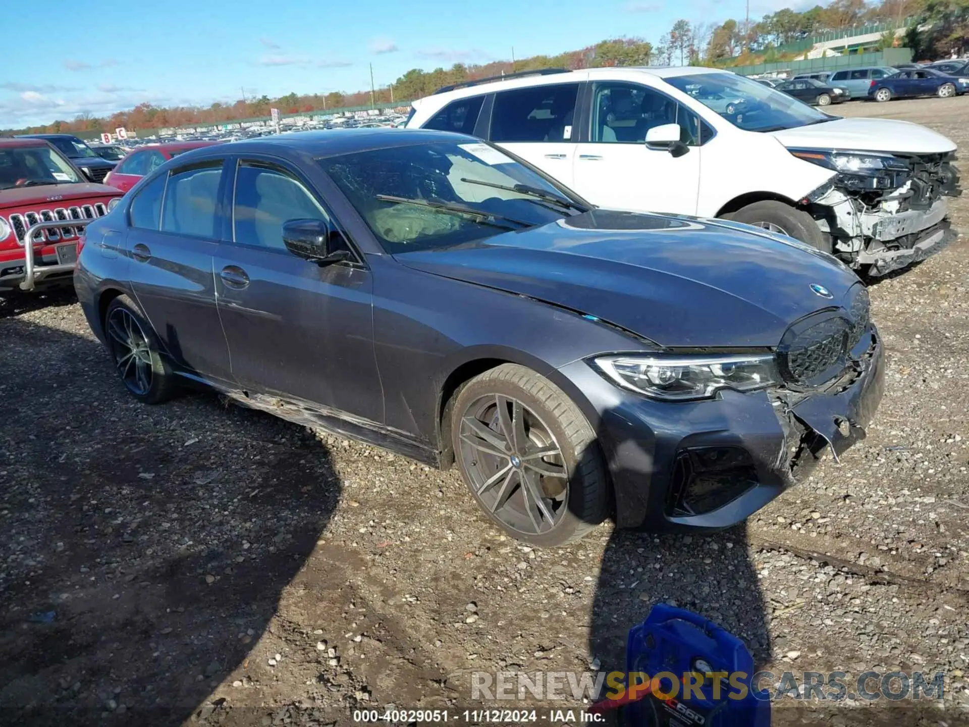 1 Photograph of a damaged car 3MW5U9J00M8B54195 BMW 3 SERIES 2021