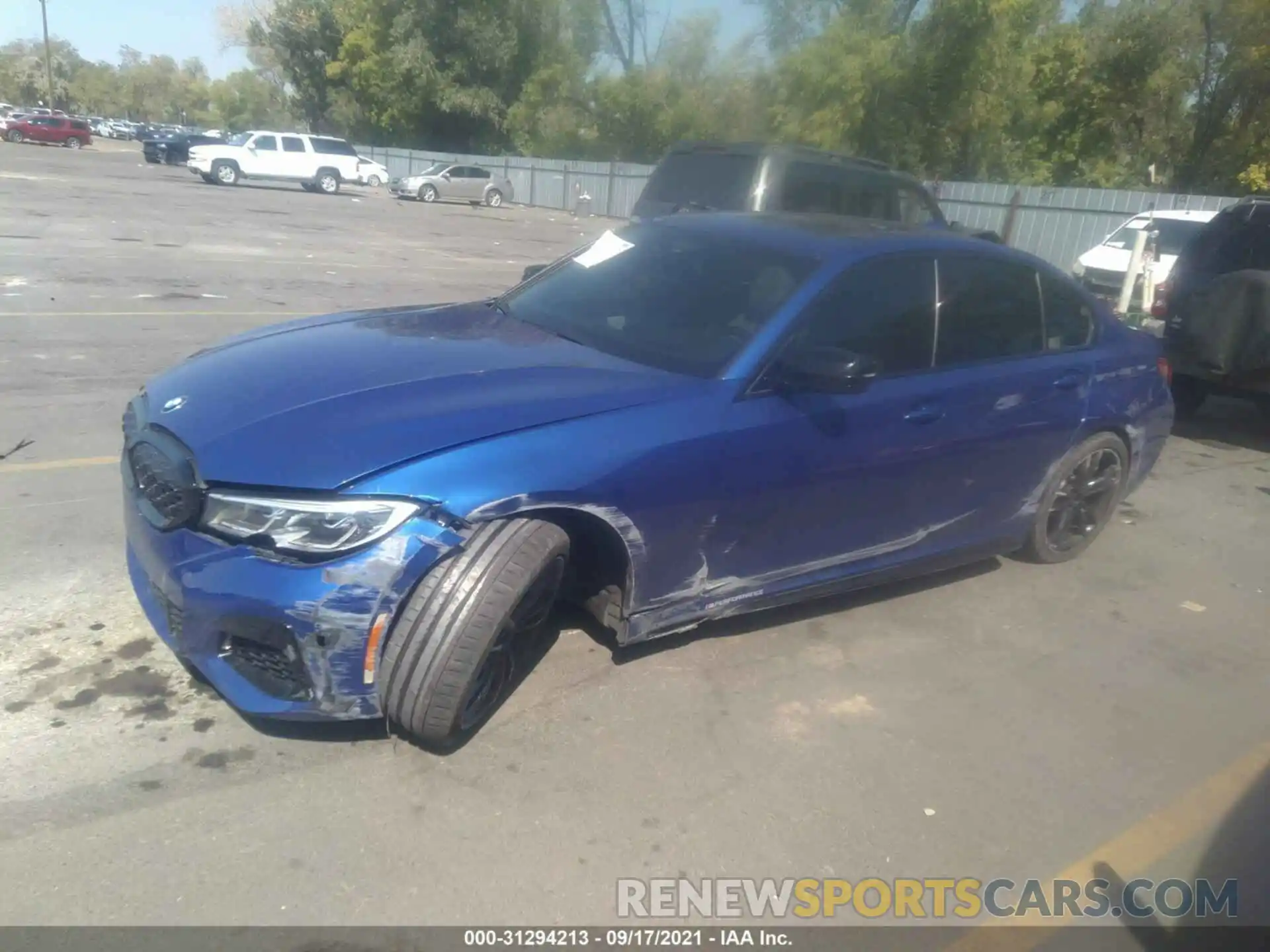 2 Photograph of a damaged car 3MW5U9J00M8B70011 BMW 3 SERIES 2021