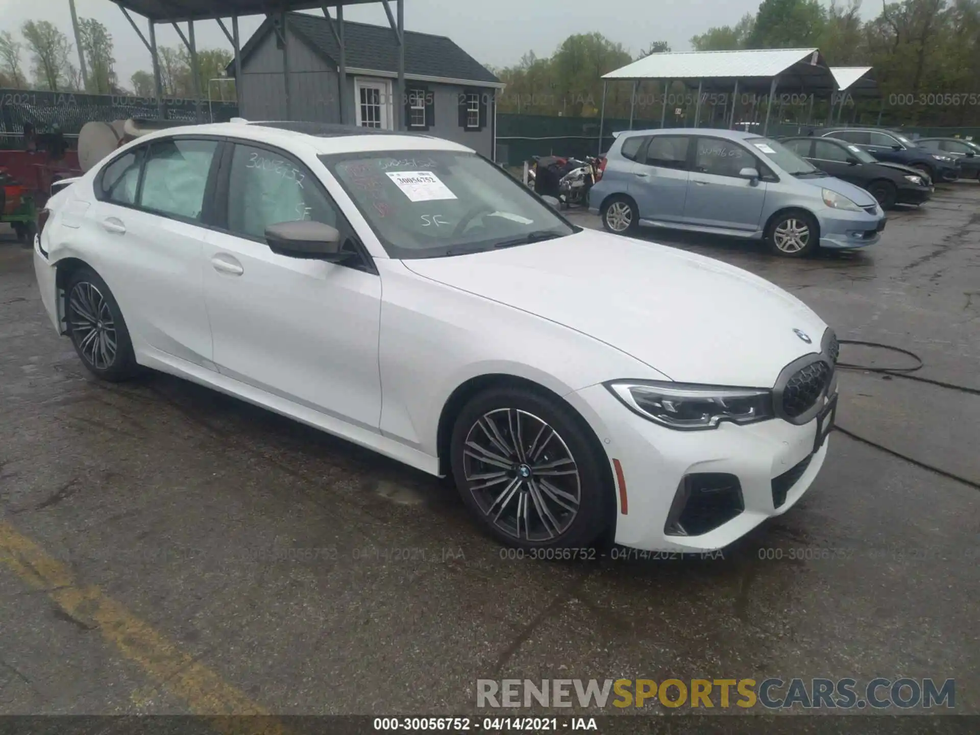 1 Photograph of a damaged car 3MW5U9J01M8B75220 BMW 3 SERIES 2021