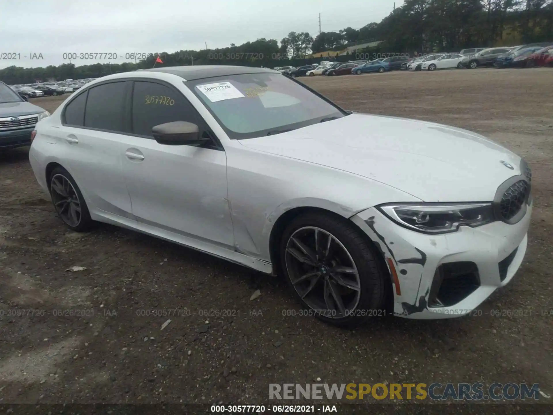 1 Photograph of a damaged car 3MW5U9J03M8B54210 BMW 3 SERIES 2021