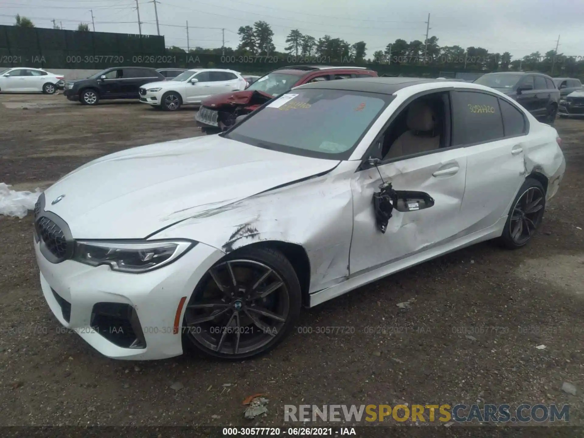 2 Photograph of a damaged car 3MW5U9J03M8B54210 BMW 3 SERIES 2021