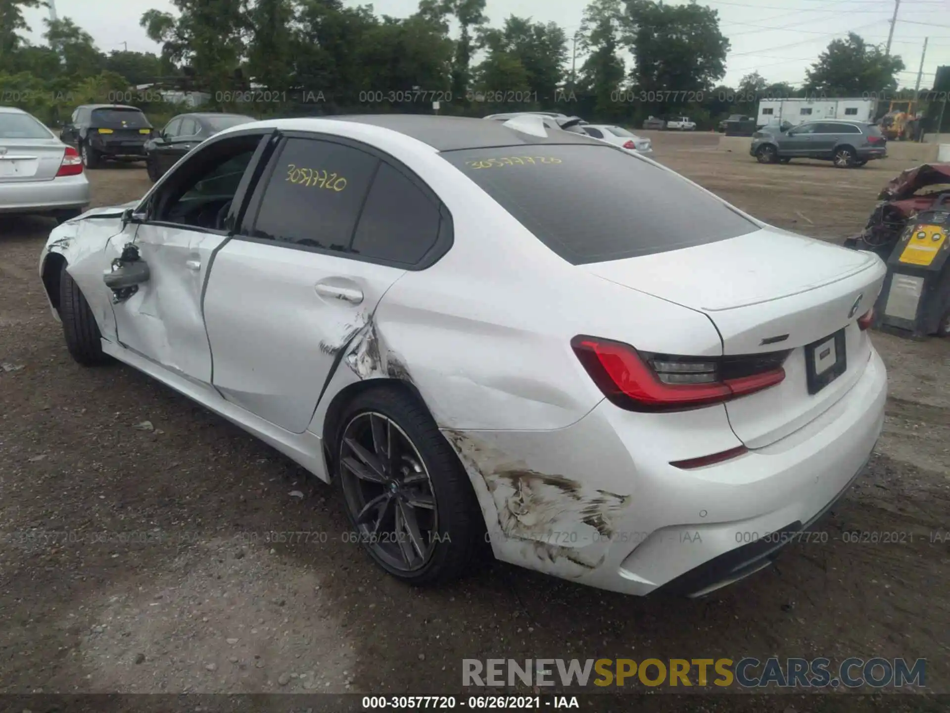 3 Photograph of a damaged car 3MW5U9J03M8B54210 BMW 3 SERIES 2021