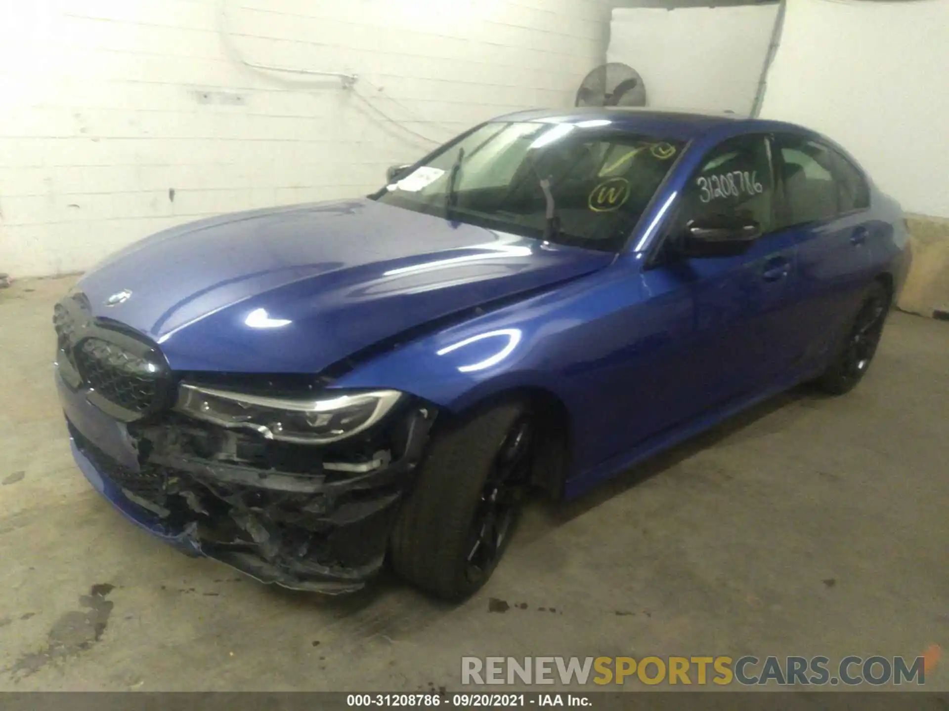 2 Photograph of a damaged car 3MW5U9J03M8B55423 BMW 3 SERIES 2021