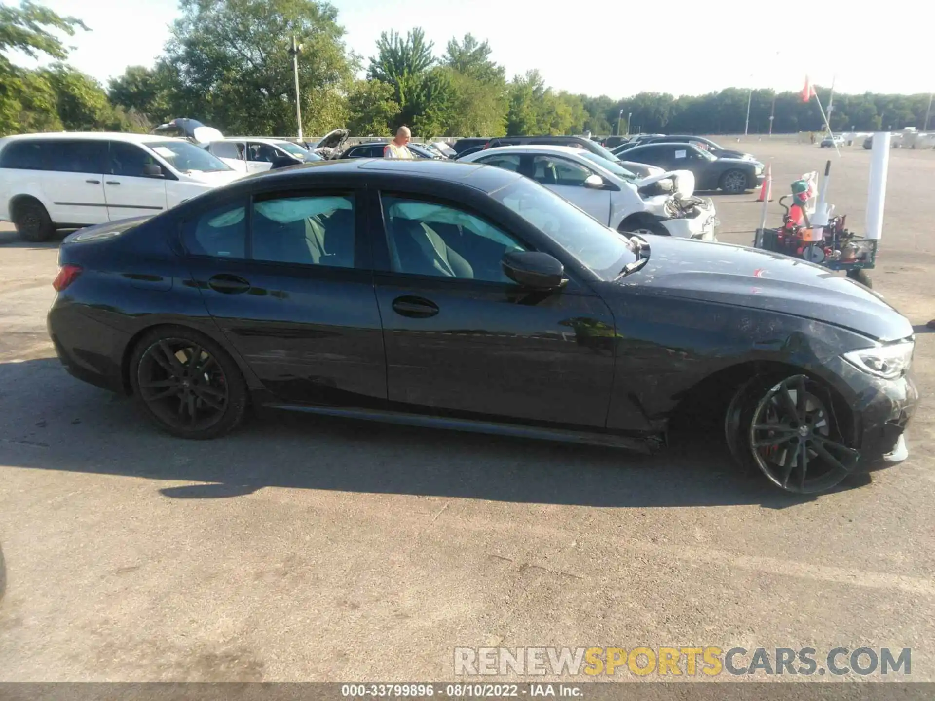 6 Photograph of a damaged car 3MW5U9J03M8C07438 BMW 3 SERIES 2021