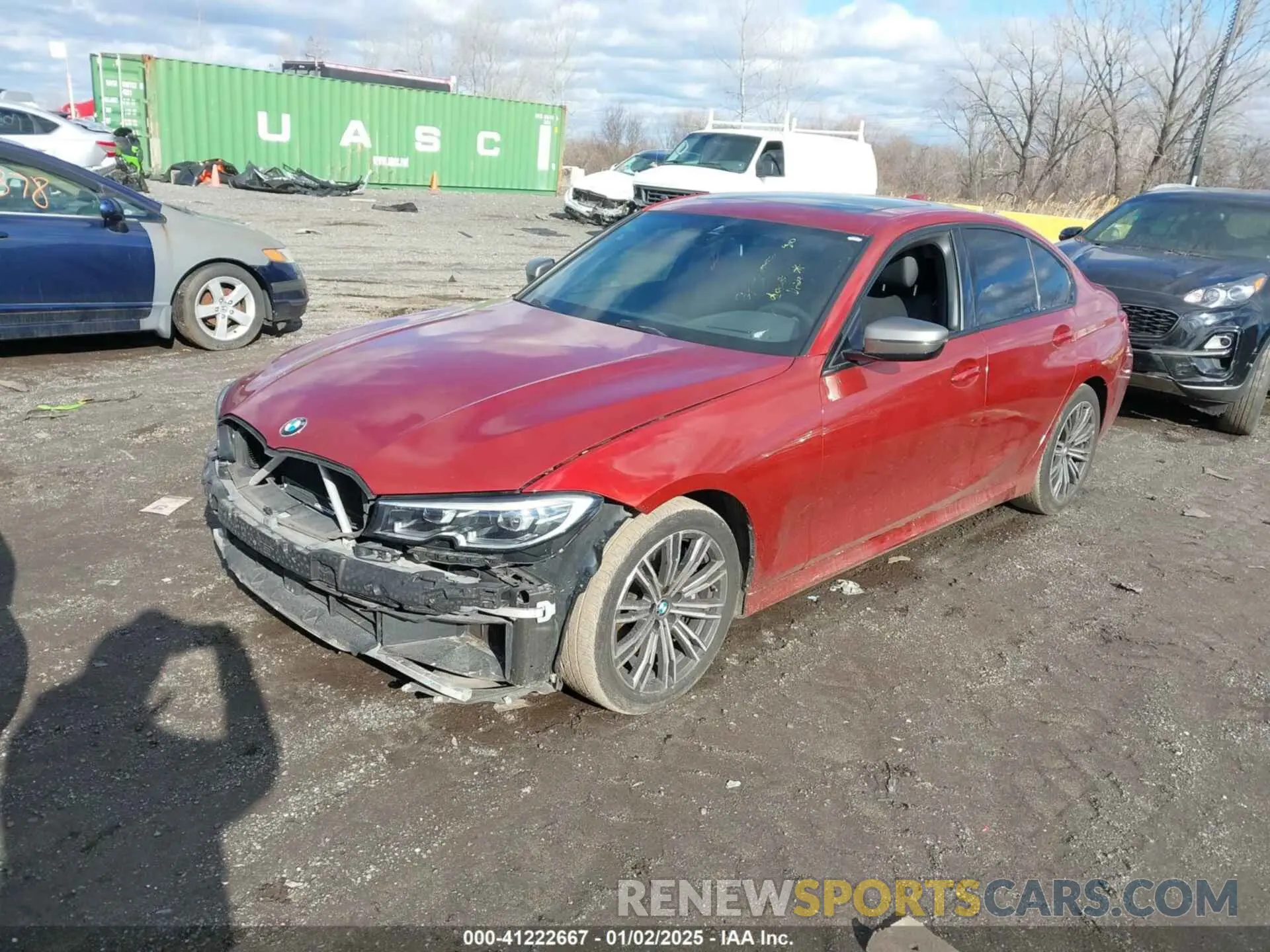 2 Photograph of a damaged car 3MW5U9J04M8B61795 BMW 3 SERIES 2021