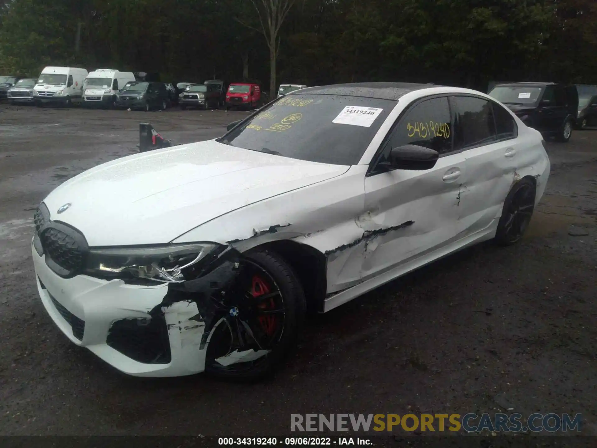 2 Photograph of a damaged car 3MW5U9J05M8B88519 BMW 3 SERIES 2021