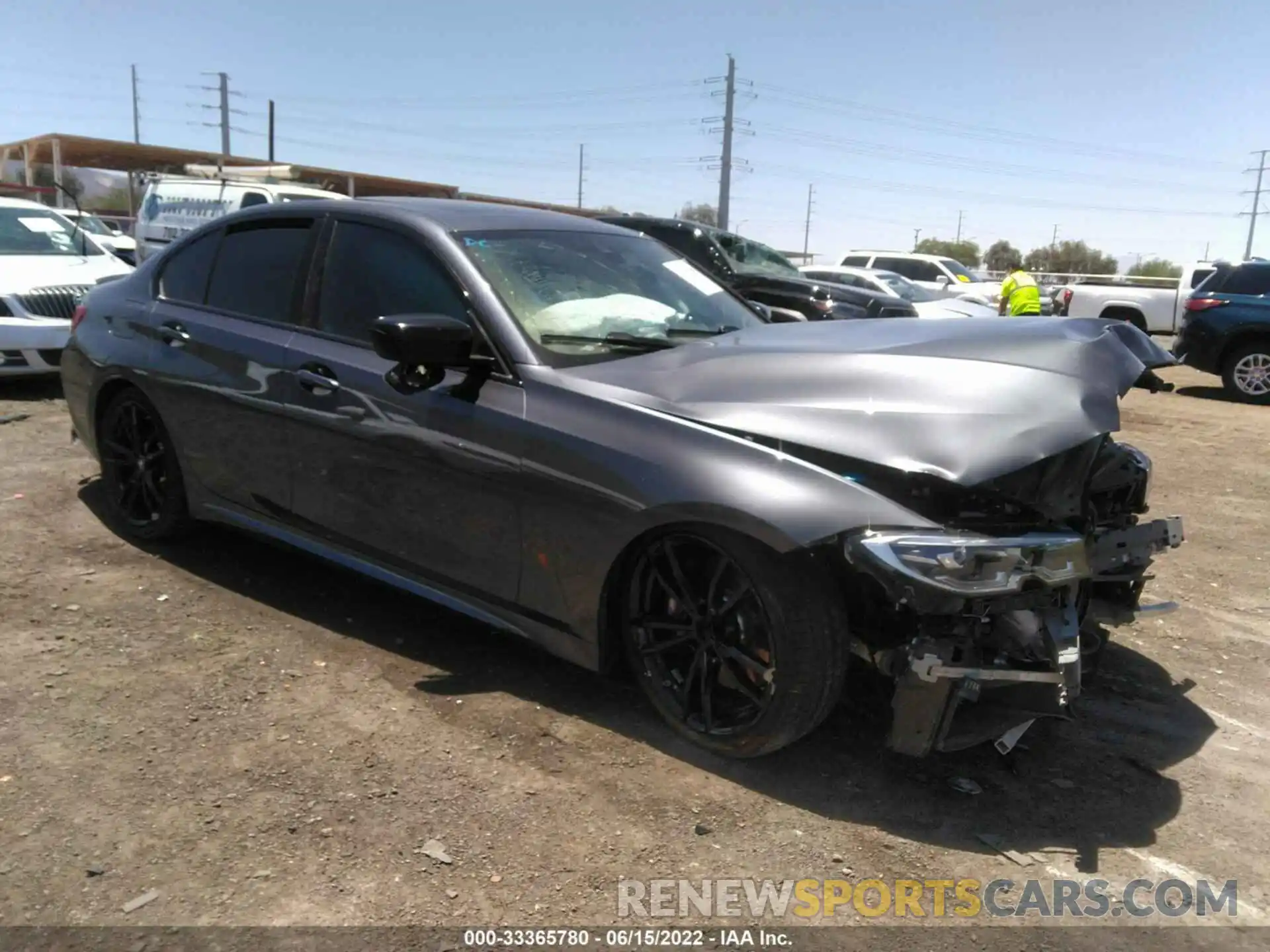 1 Photograph of a damaged car 3MW5U9J06M8B62589 BMW 3 SERIES 2021