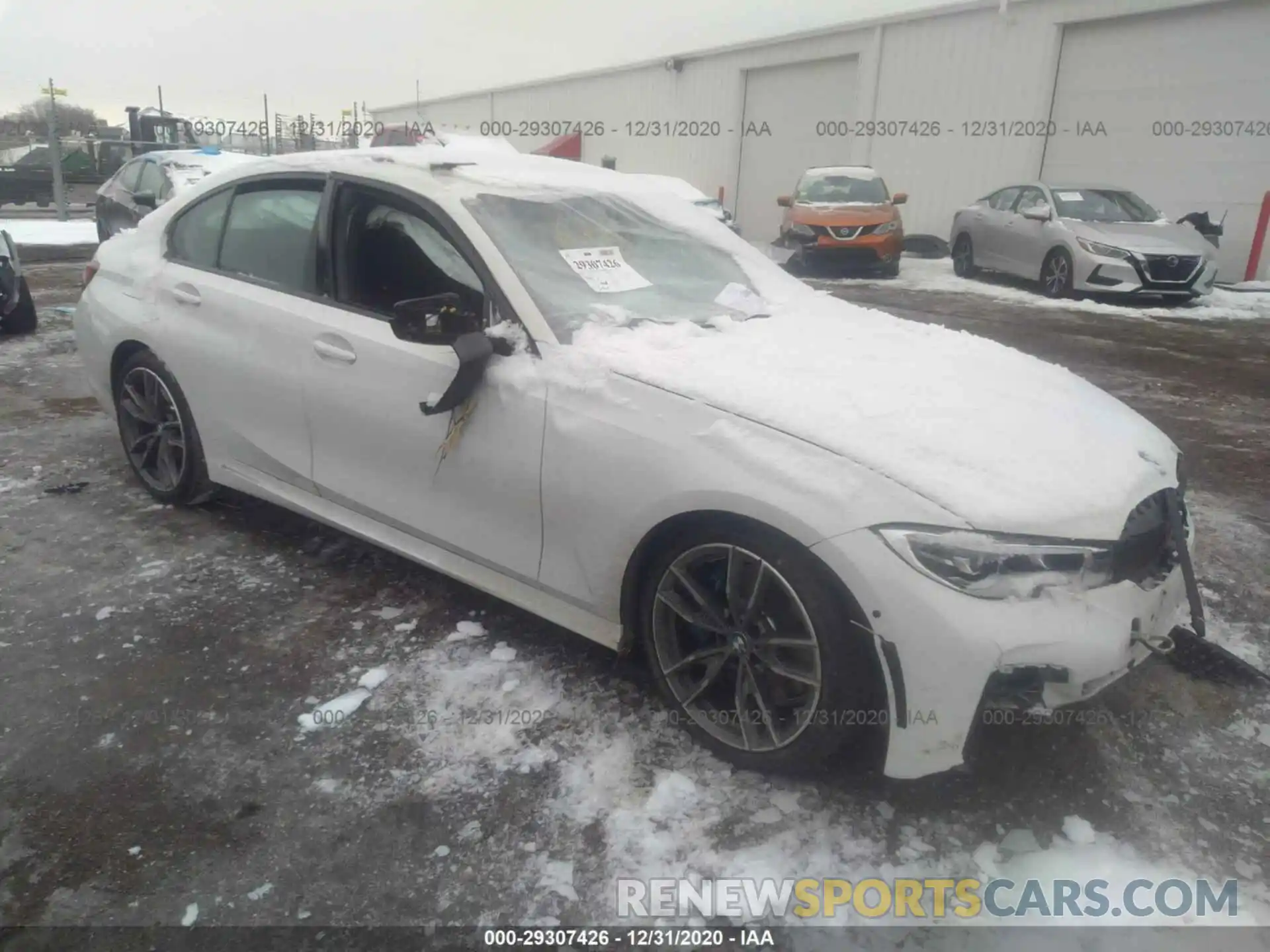 1 Photograph of a damaged car 3MW5U9J08M8B57331 BMW 3 SERIES 2021