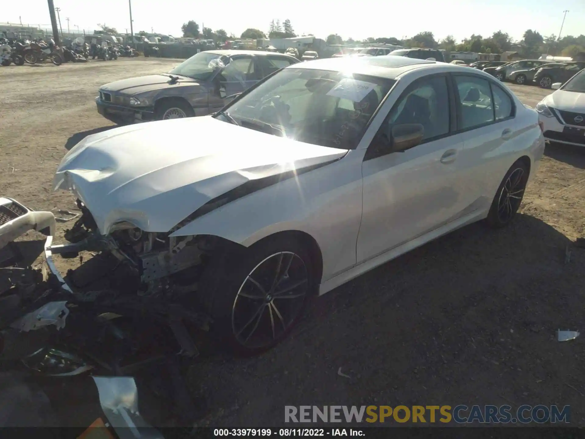 2 Photograph of a damaged car 3MW5U9J08M8B59029 BMW 3 SERIES 2021