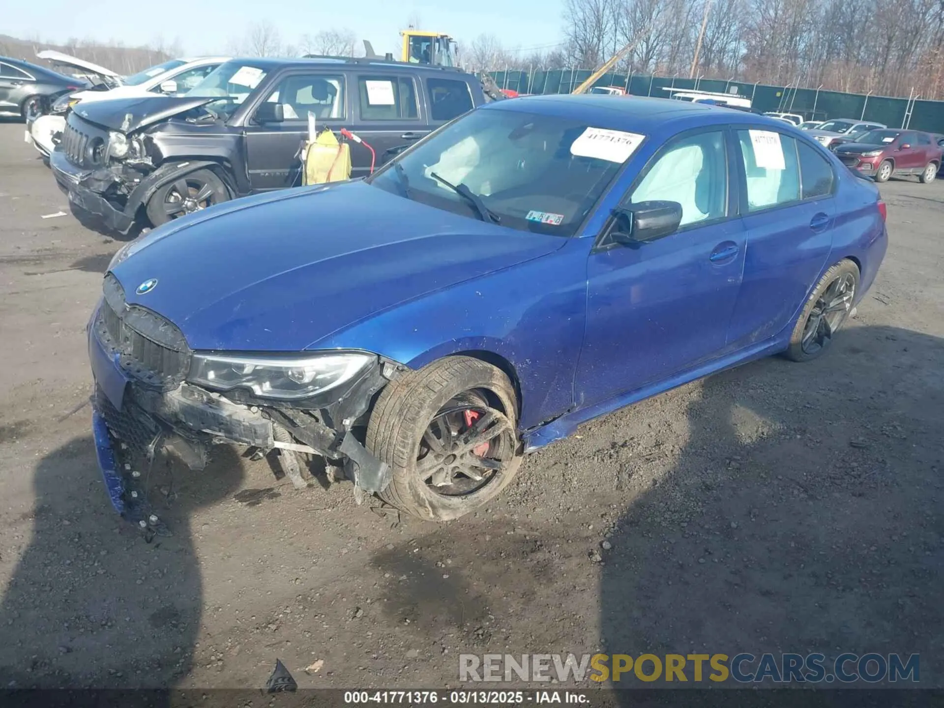2 Photograph of a damaged car 3MW5U9J08M8B91253 BMW 3 SERIES 2021