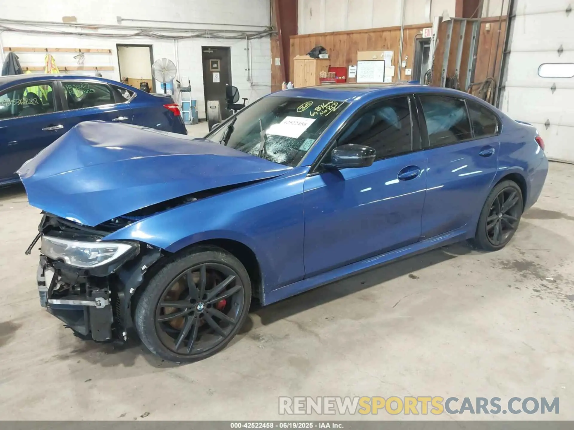 2 Photograph of a damaged car 3MW5U9J0XM8B67228 BMW 3 SERIES 2021