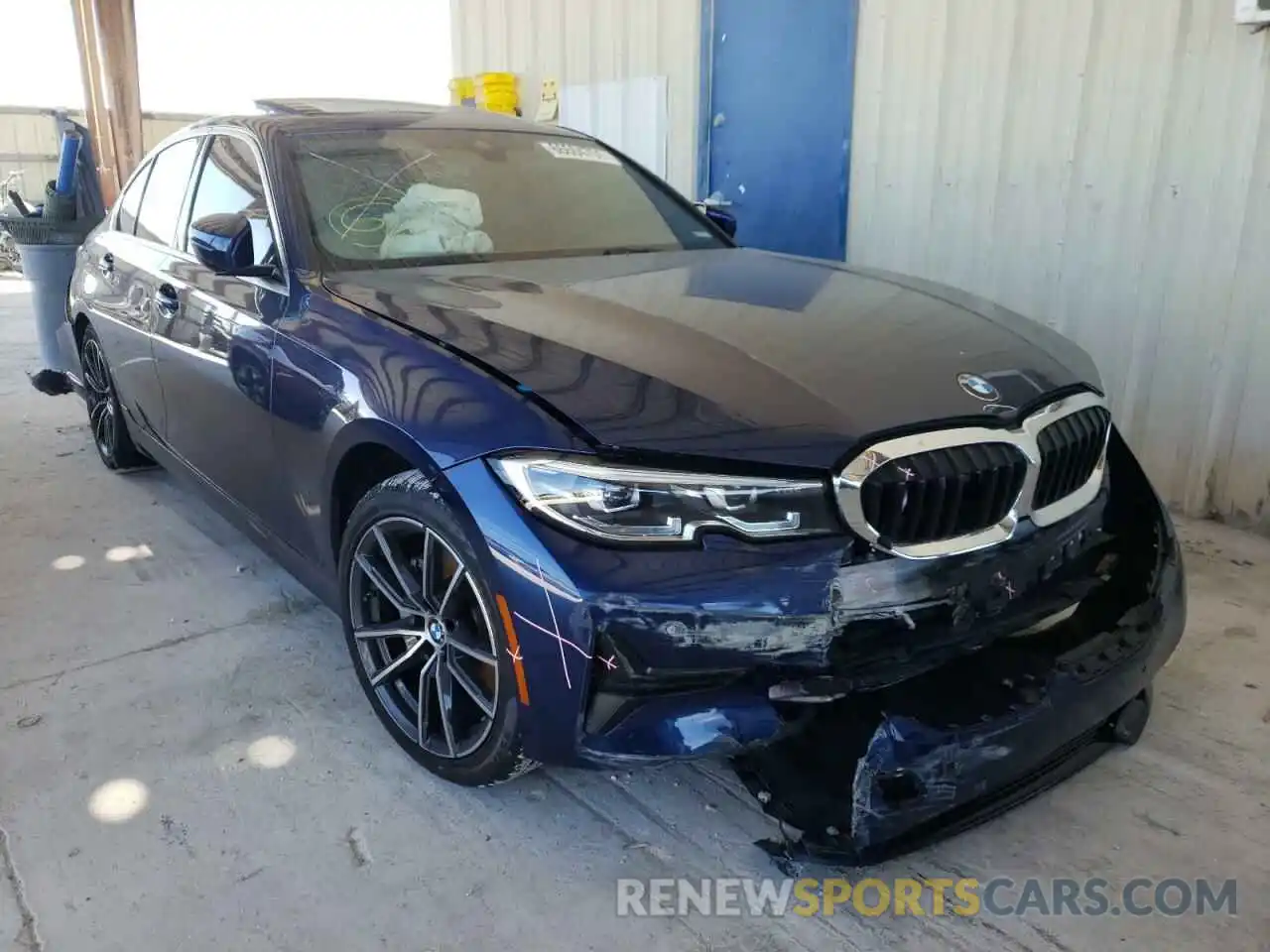 1 Photograph of a damaged car WBA5P7C08MFJ98218 BMW 3 SERIES 2021