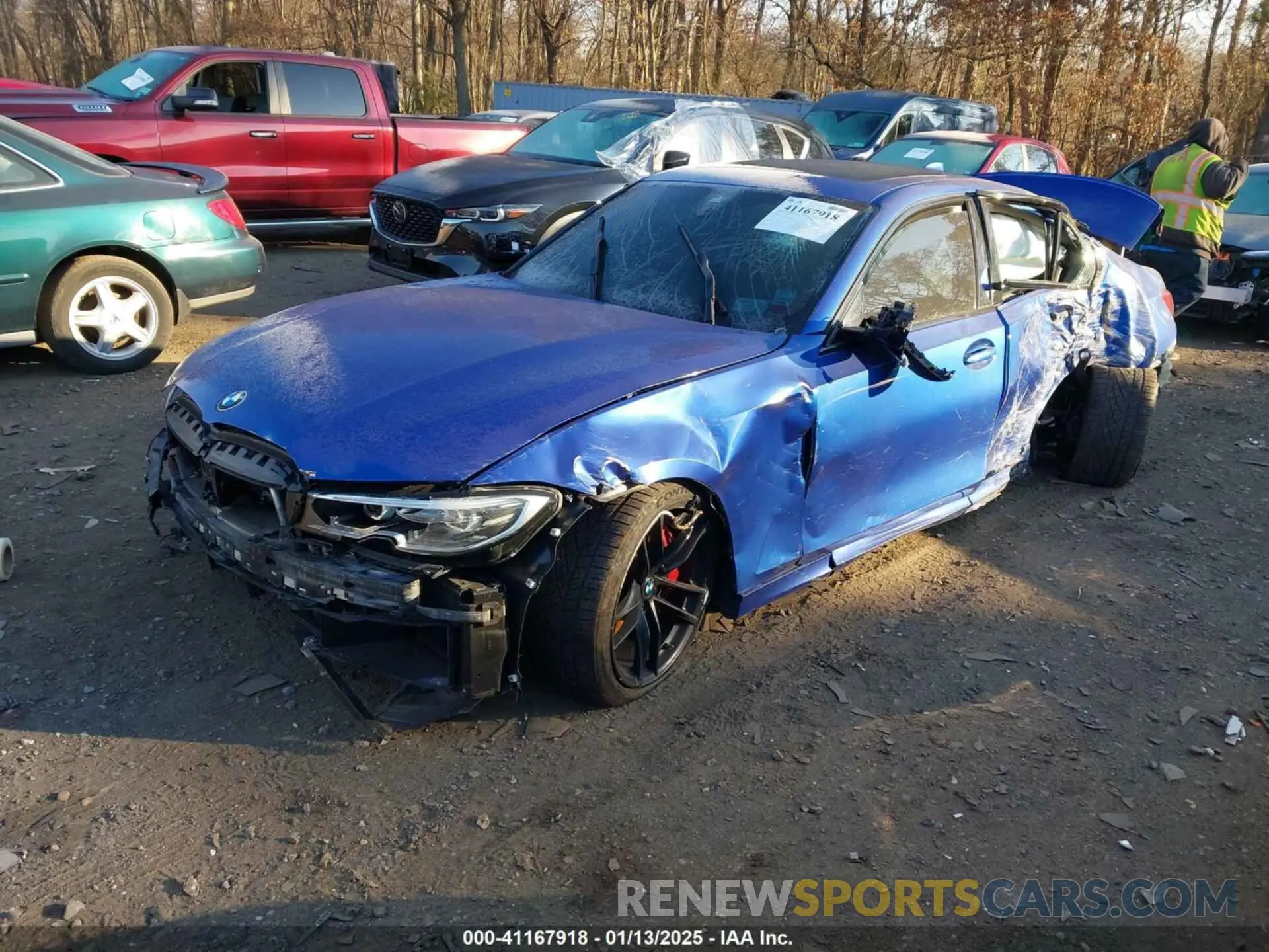 2 Photograph of a damaged car WBA5U9C02MFK18614 BMW 3 SERIES 2021