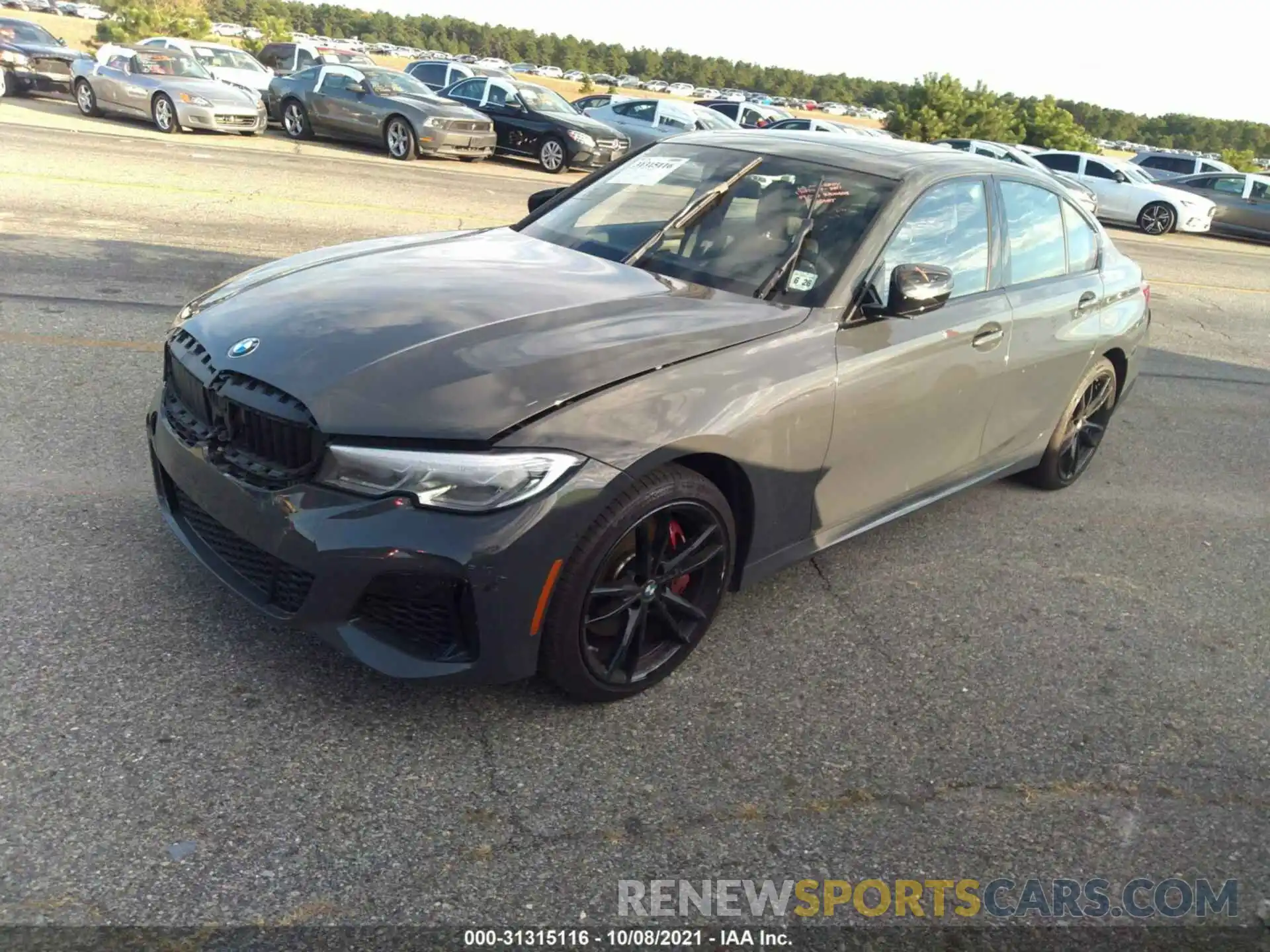 2 Photograph of a damaged car WBA5U9C02MFL39028 BMW 3 SERIES 2021