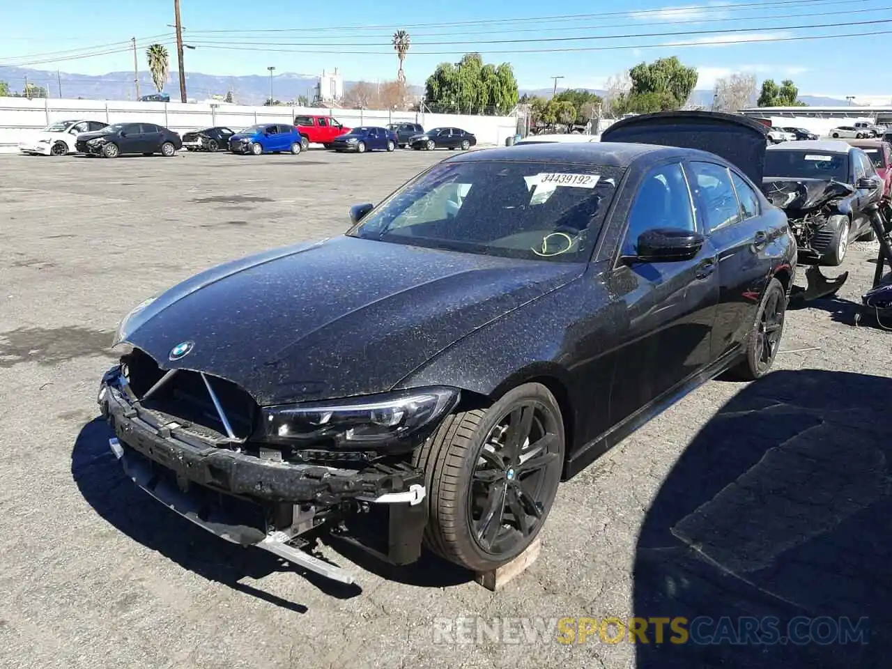 2 Photograph of a damaged car 3MW5R1J00N8C28672 BMW 3 SERIES 2022