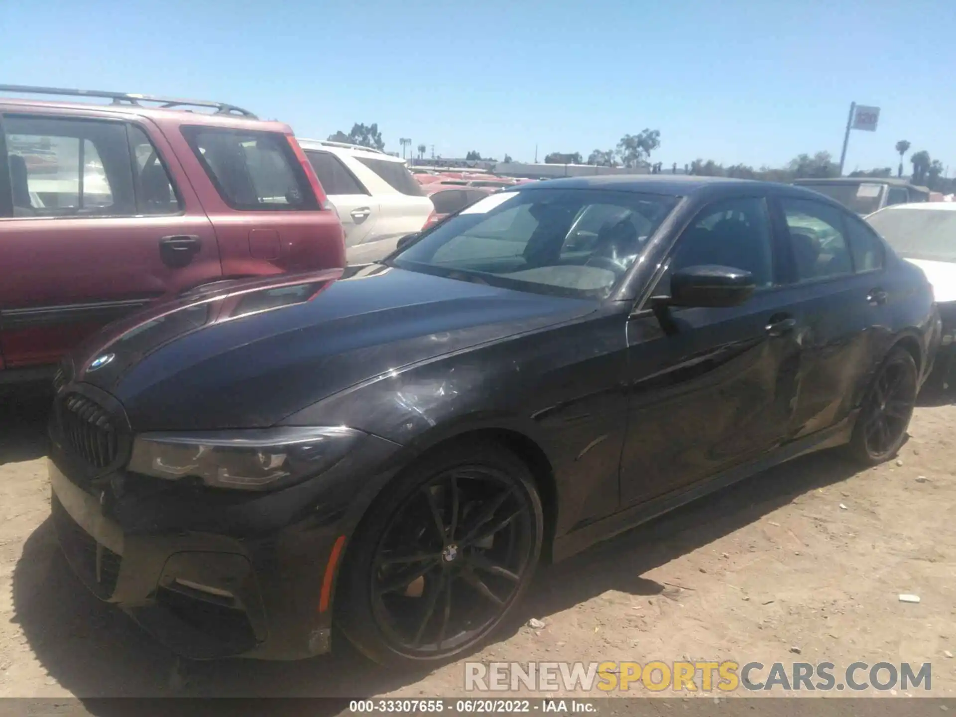 2 Photograph of a damaged car 3MW5R1J00N8C48212 BMW 3 SERIES 2022