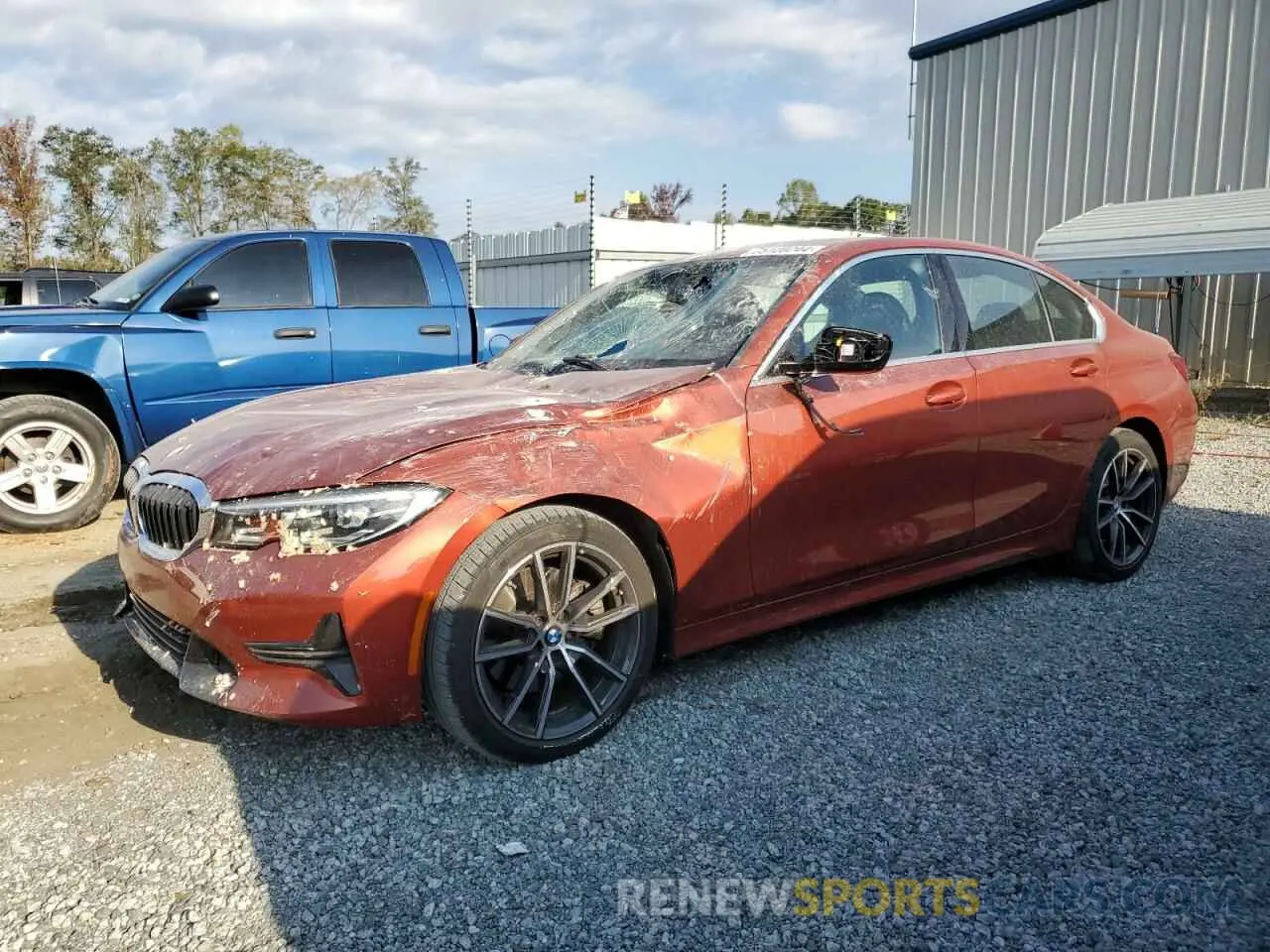 1 Photograph of a damaged car 3MW5R1J01N8C72325 BMW 3 SERIES 2022
