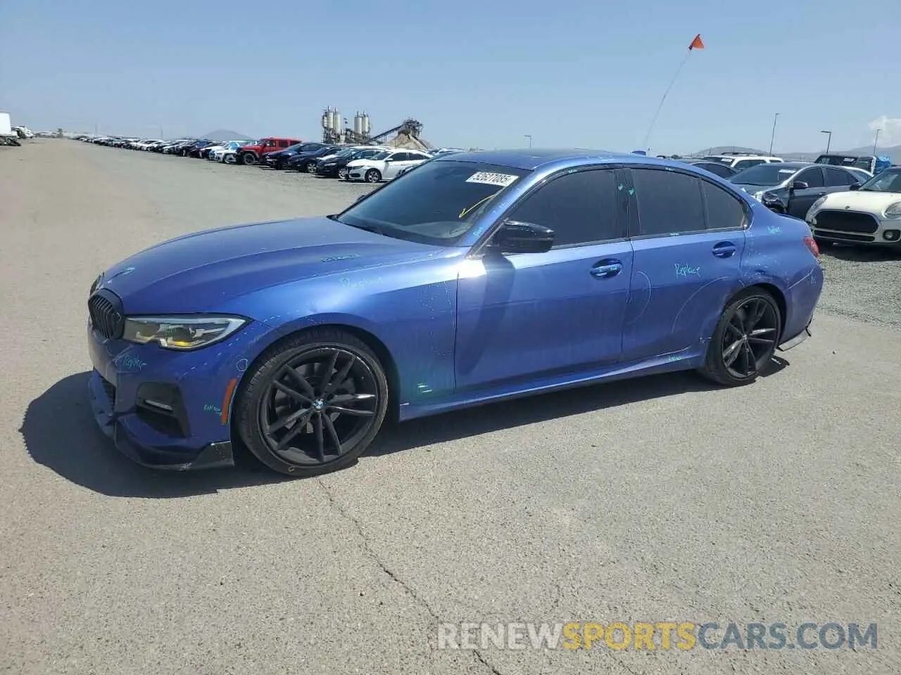 1 Photograph of a damaged car 3MW5R1J03N8C46082 BMW 3 SERIES 2022