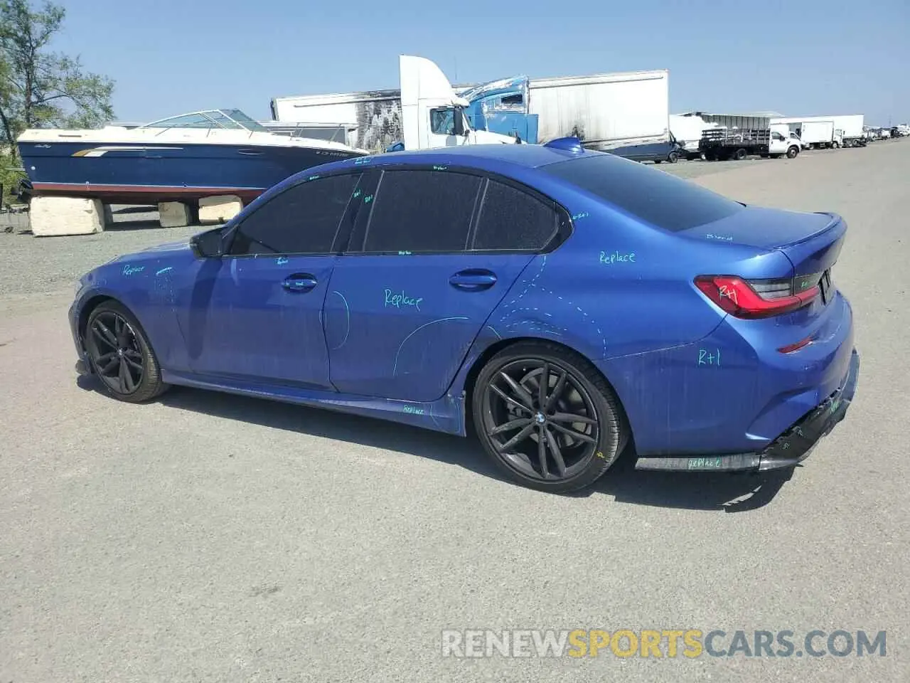 2 Photograph of a damaged car 3MW5R1J03N8C46082 BMW 3 SERIES 2022