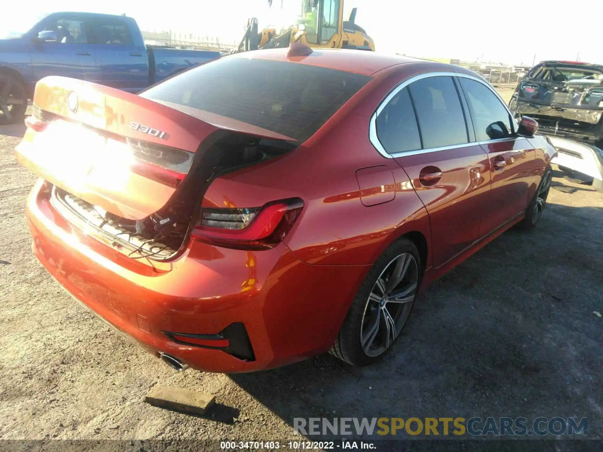 4 Photograph of a damaged car 3MW5R1J03N8C53727 BMW 3 SERIES 2022