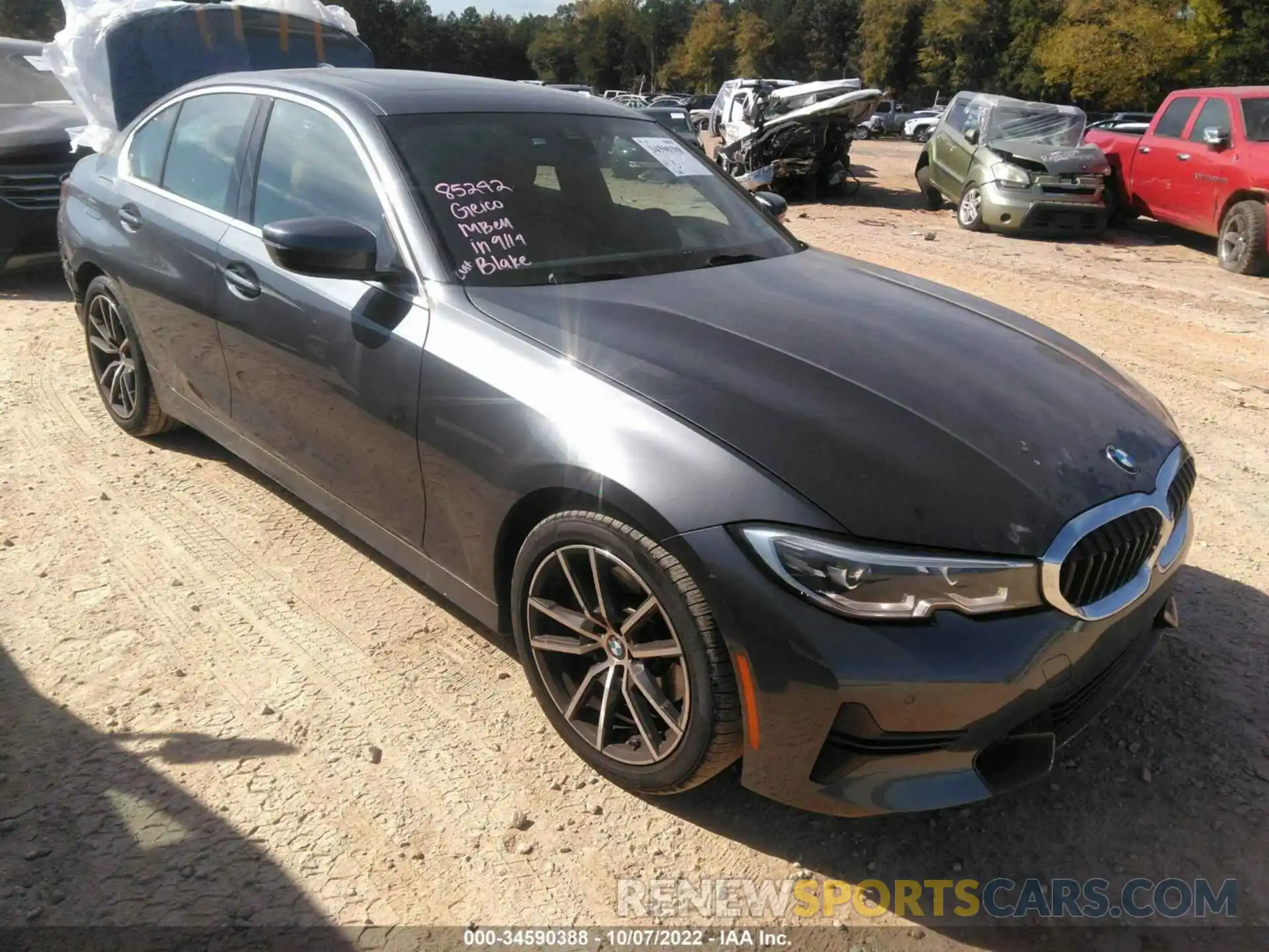 1 Photograph of a damaged car 3MW5R1J05N8C23869 BMW 3 SERIES 2022