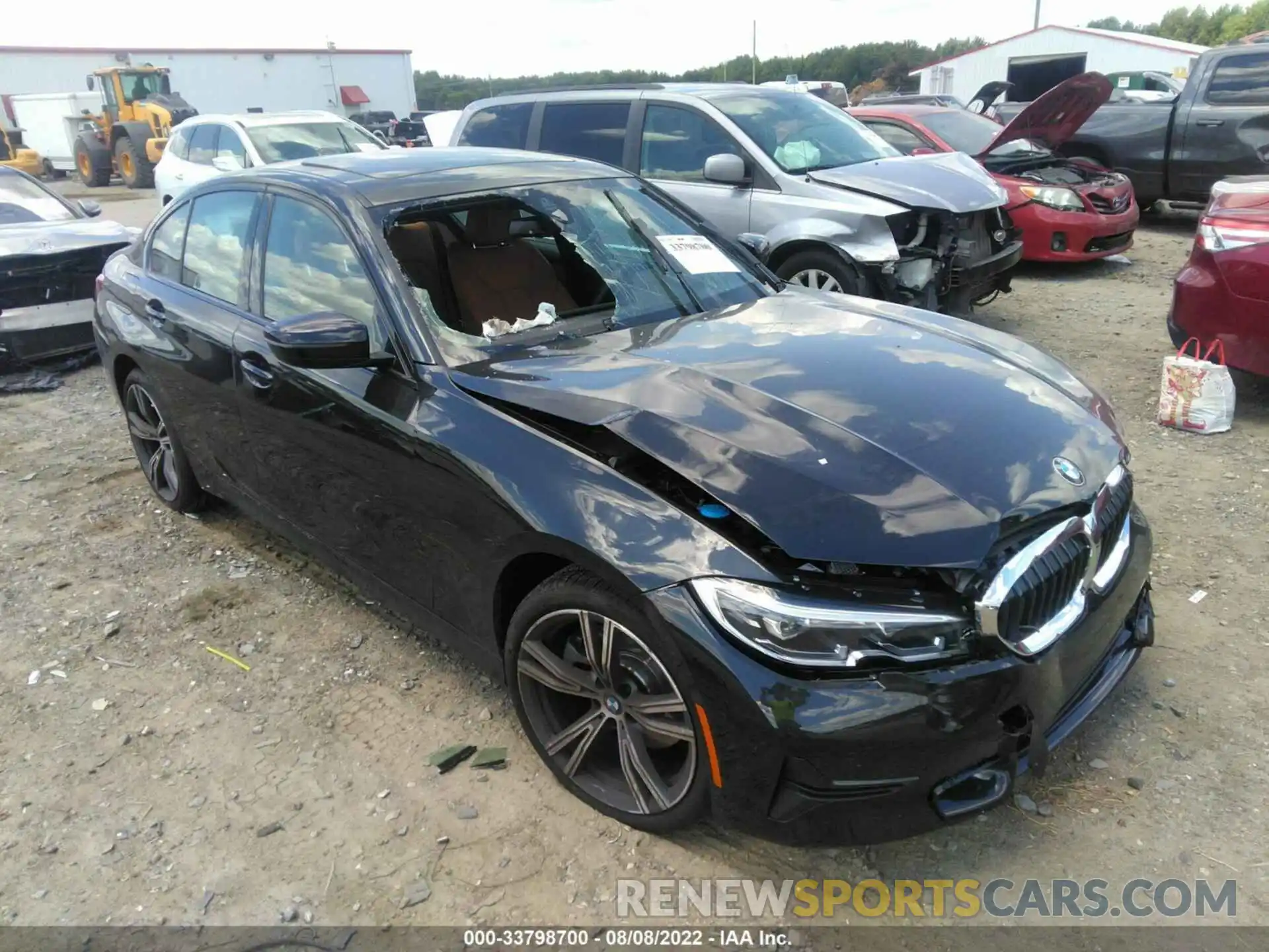 1 Photograph of a damaged car 3MW5R1J05N8C49887 BMW 3 SERIES 2022