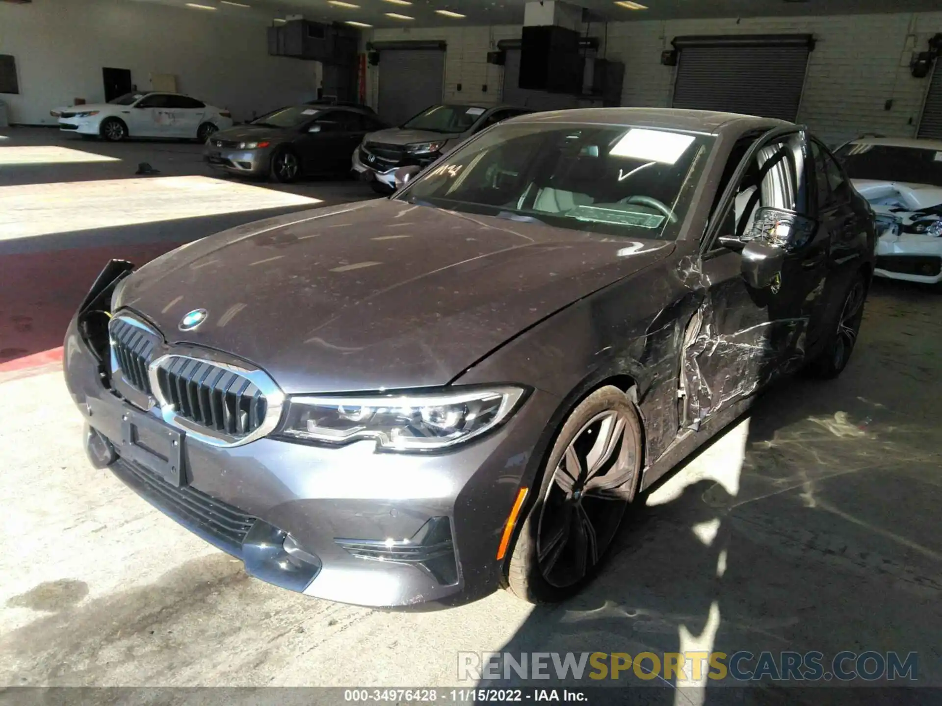 2 Photograph of a damaged car 3MW5R1J06N8C44083 BMW 3 SERIES 2022