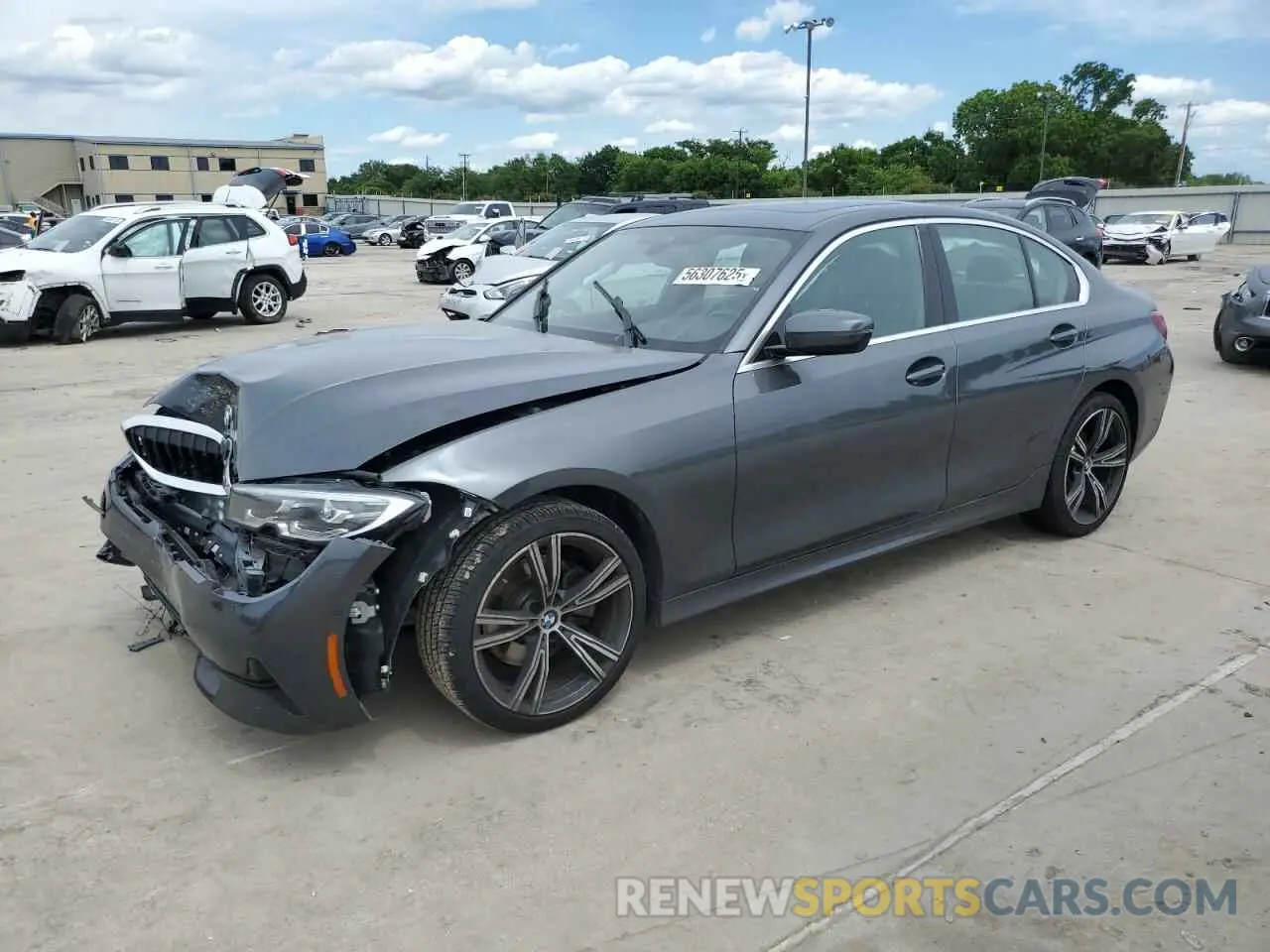 1 Photograph of a damaged car 3MW5R1J06N8C48697 BMW 3 SERIES 2022