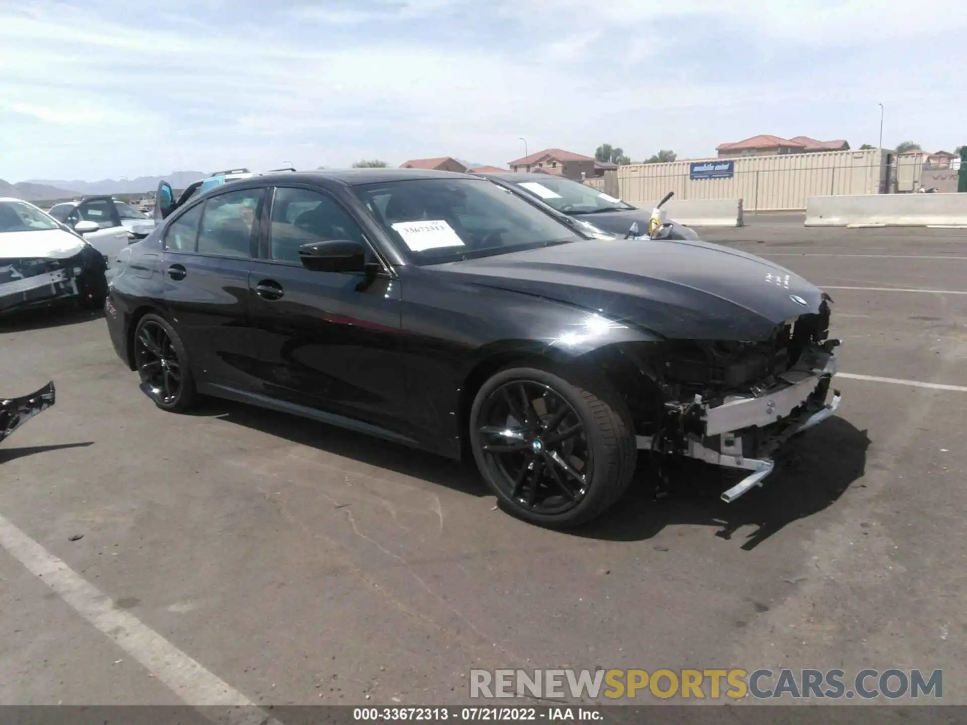 1 Photograph of a damaged car 3MW5R1J07N8C44660 BMW 3 SERIES 2022