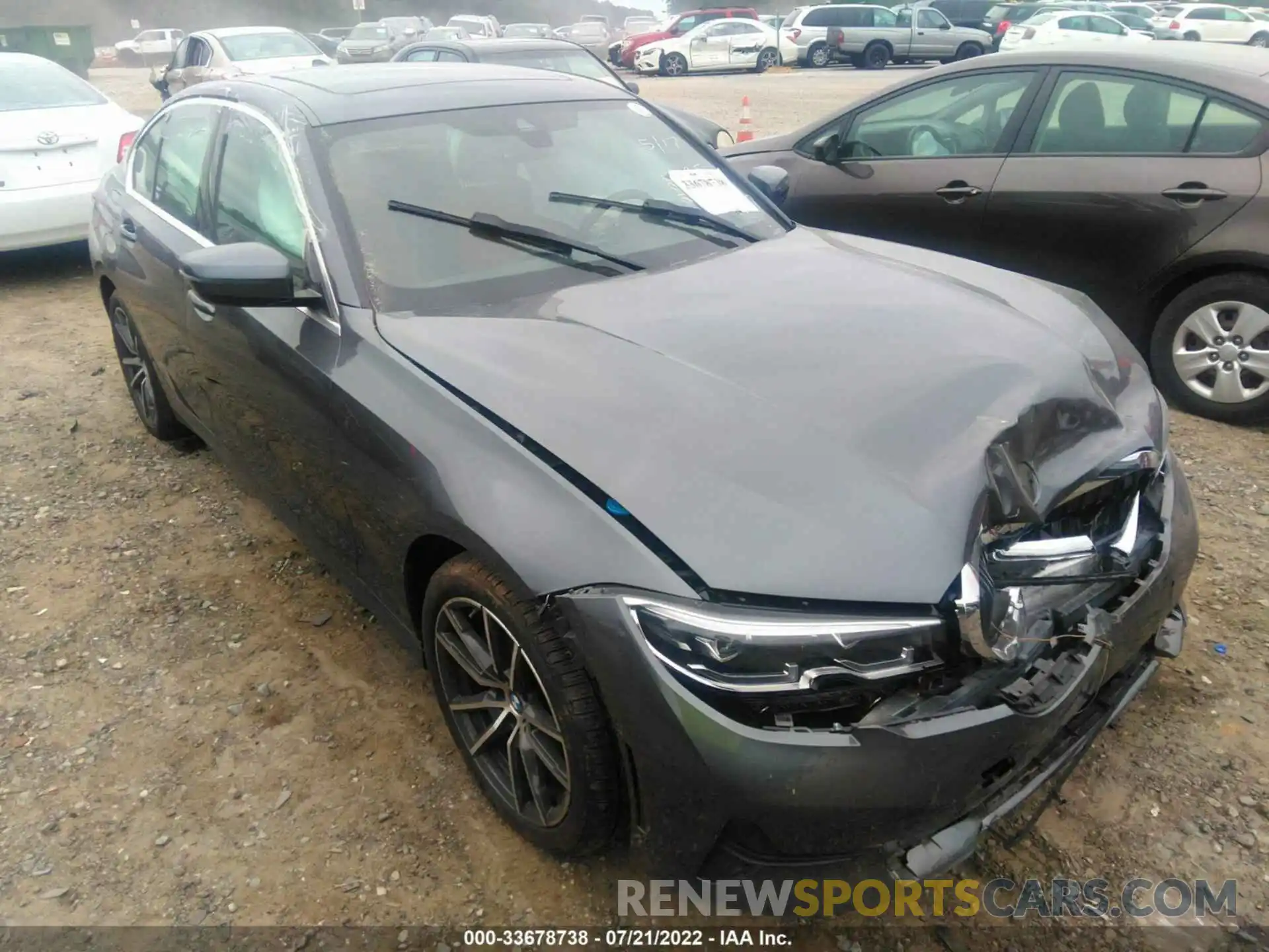 1 Photograph of a damaged car 3MW5R1J08N8C24787 BMW 3 SERIES 2022