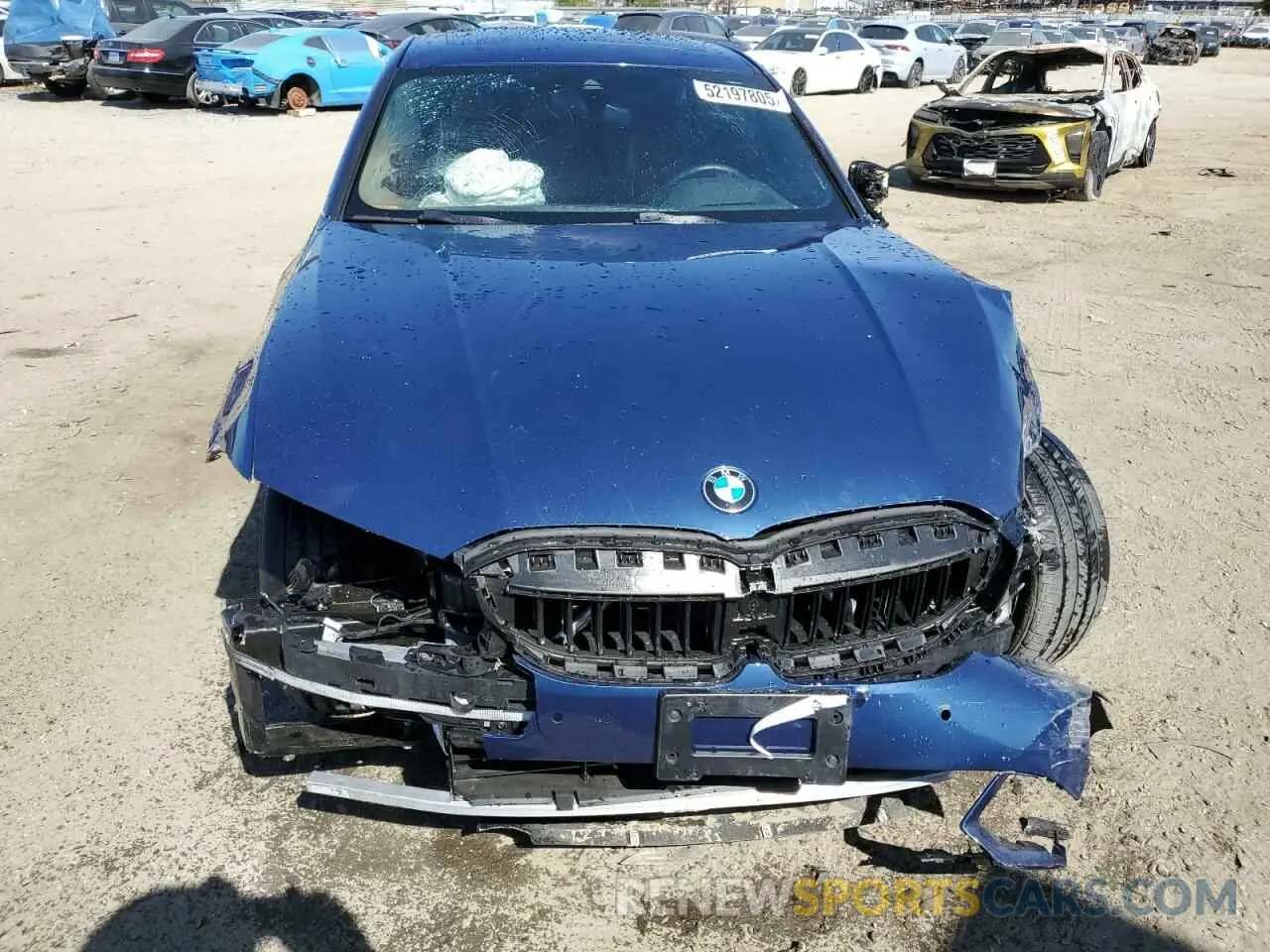 5 Photograph of a damaged car 3MW5R1J09N8C25348 BMW 3 SERIES 2022