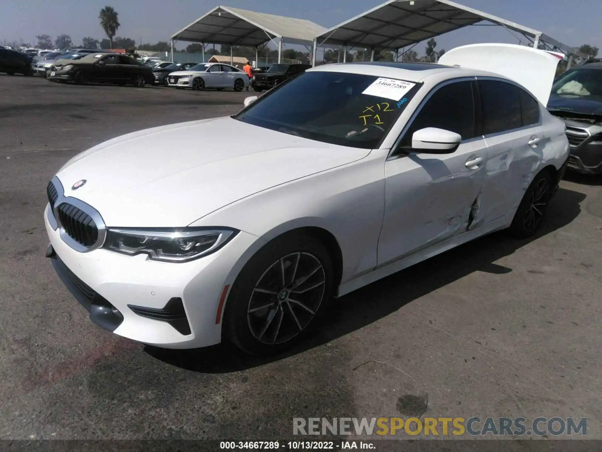 2 Photograph of a damaged car 3MW5R1J09N8C44028 BMW 3 SERIES 2022