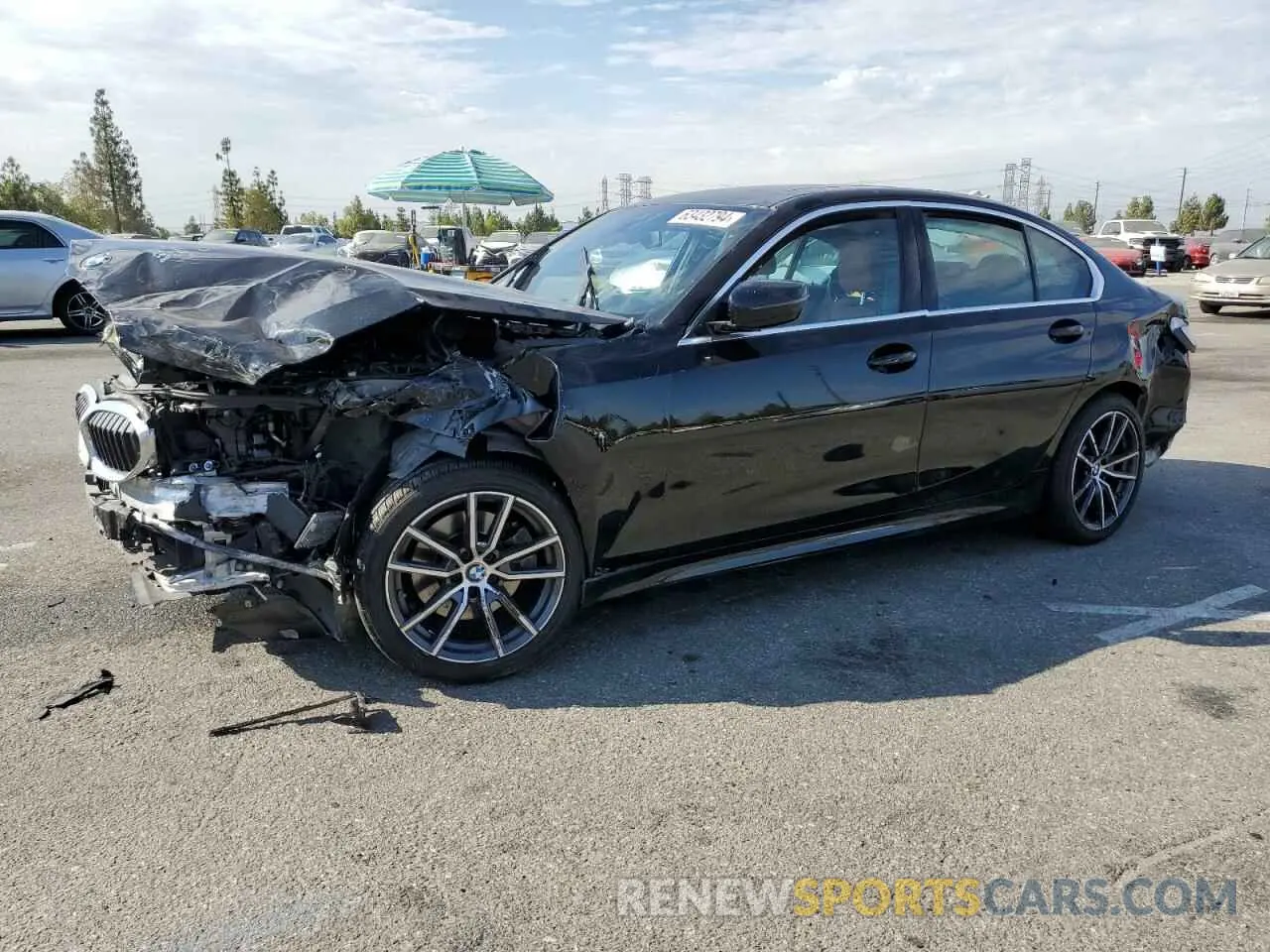 1 Photograph of a damaged car 3MW5R1J0XN8C53238 BMW 3 SERIES 2022