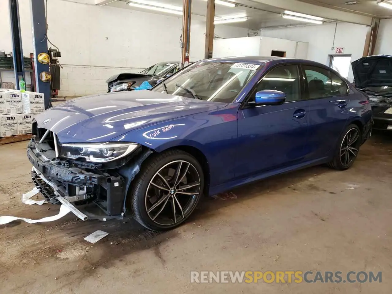 1 Photograph of a damaged car 3MW5R7J01N8C74210 BMW 3 SERIES 2022