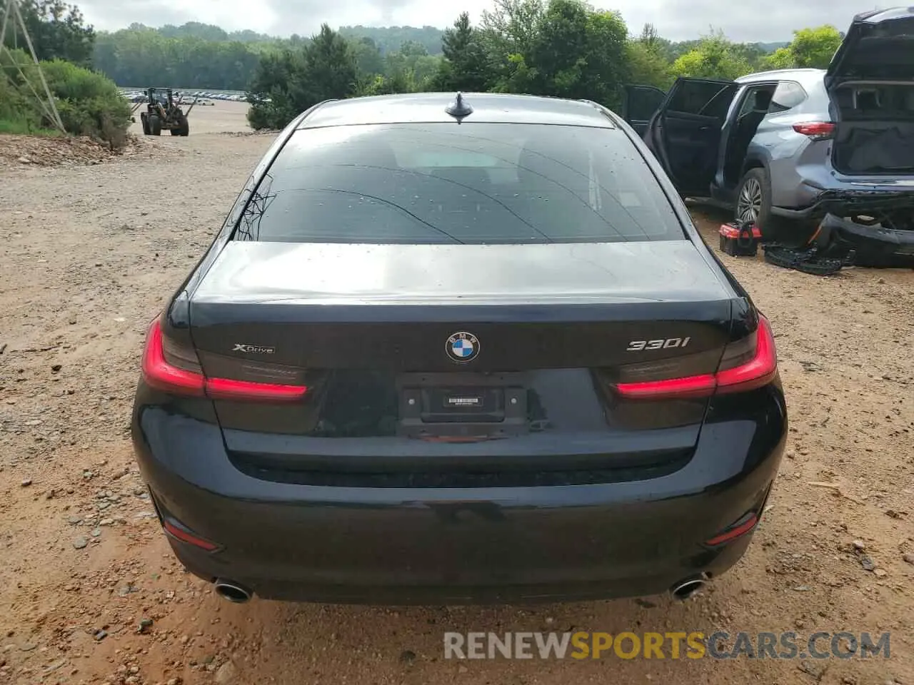 6 Photograph of a damaged car 3MW5R7J03N8C52953 BMW 3 SERIES 2022