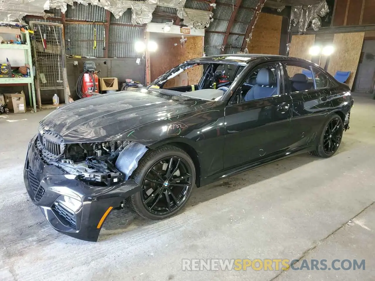 1 Photograph of a damaged car 3MW5R7J06N8C66944 BMW 3 SERIES 2022