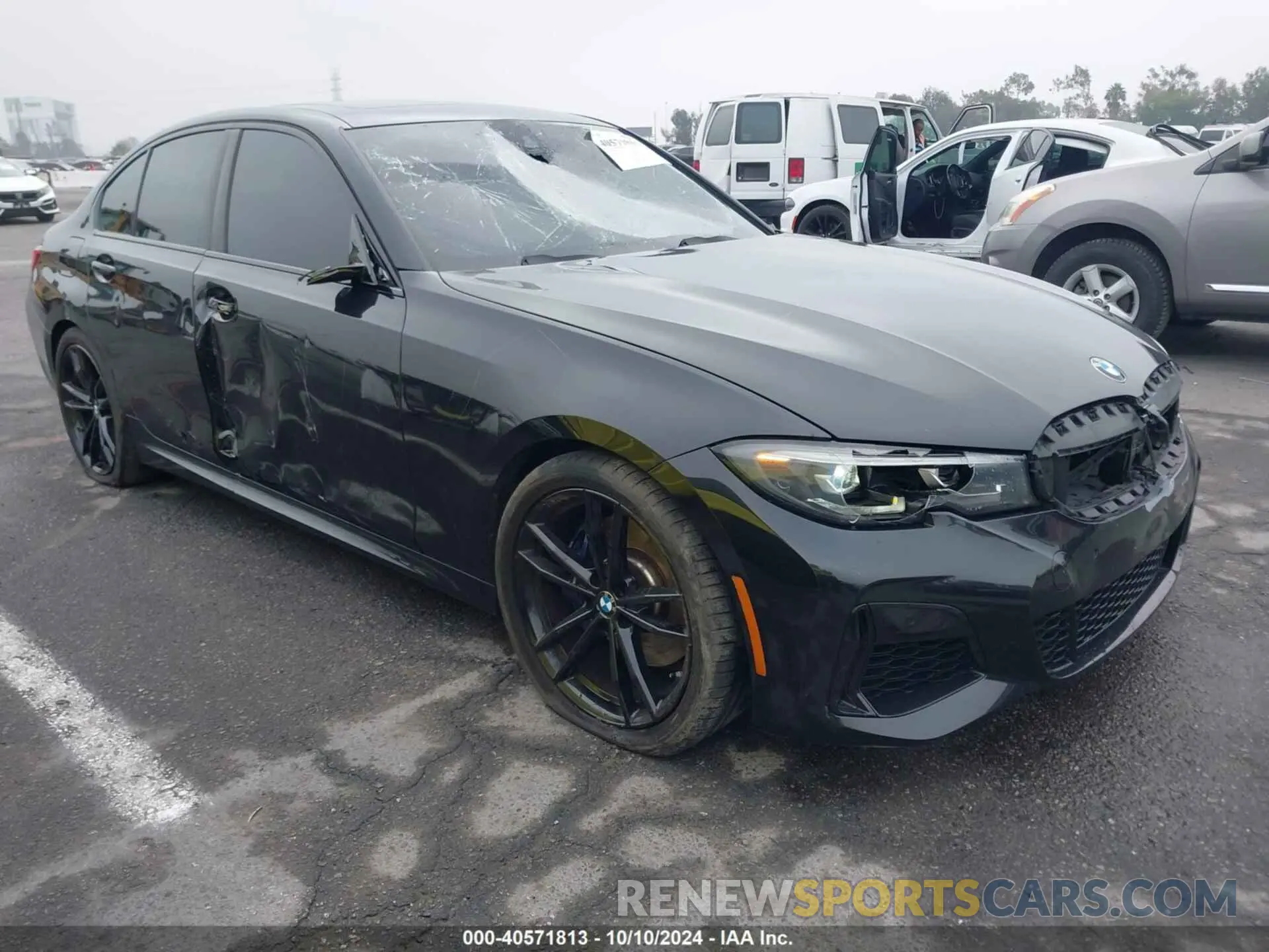 1 Photograph of a damaged car 3MW5U7J04N8C28983 BMW 3 SERIES 2022