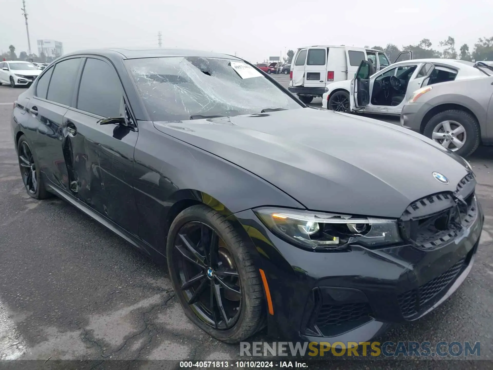 6 Photograph of a damaged car 3MW5U7J04N8C28983 BMW 3 SERIES 2022