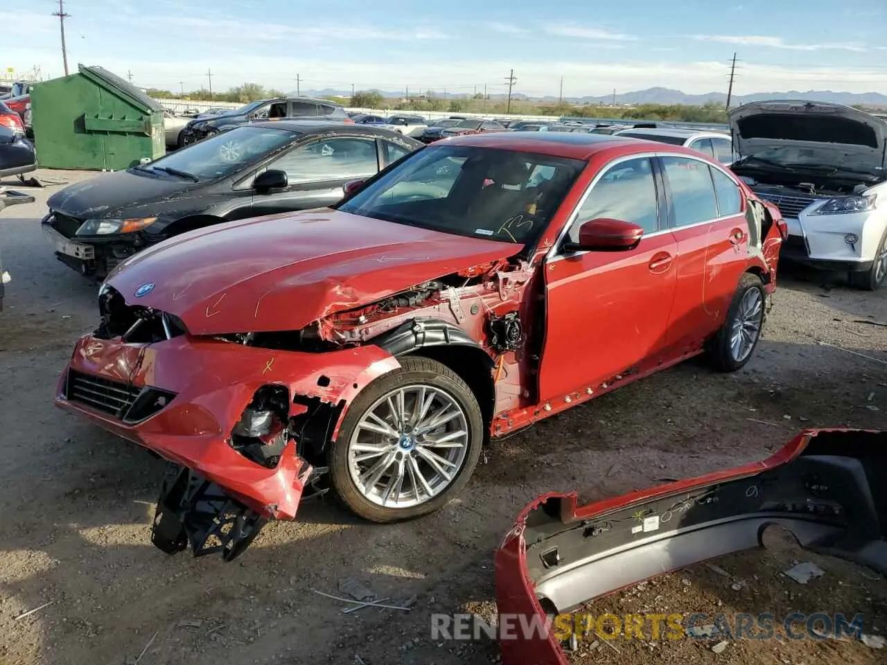 1 Photograph of a damaged car 3MW39FF01R8E69305 BMW 3 SERIES 2024