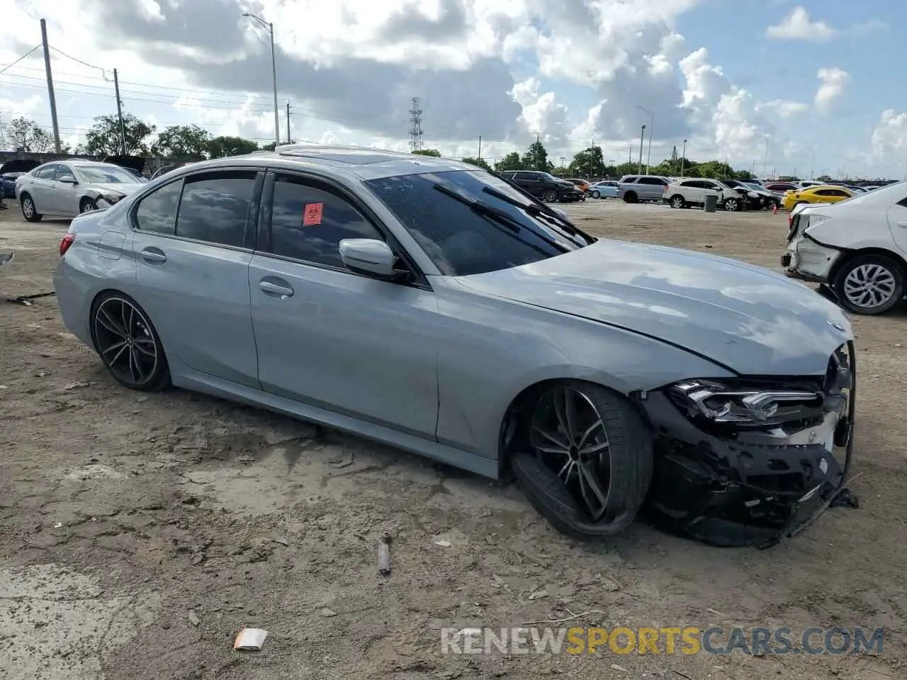 4 Photograph of a damaged car 3MW69FF06R8E74285 BMW 3 SERIES 2024