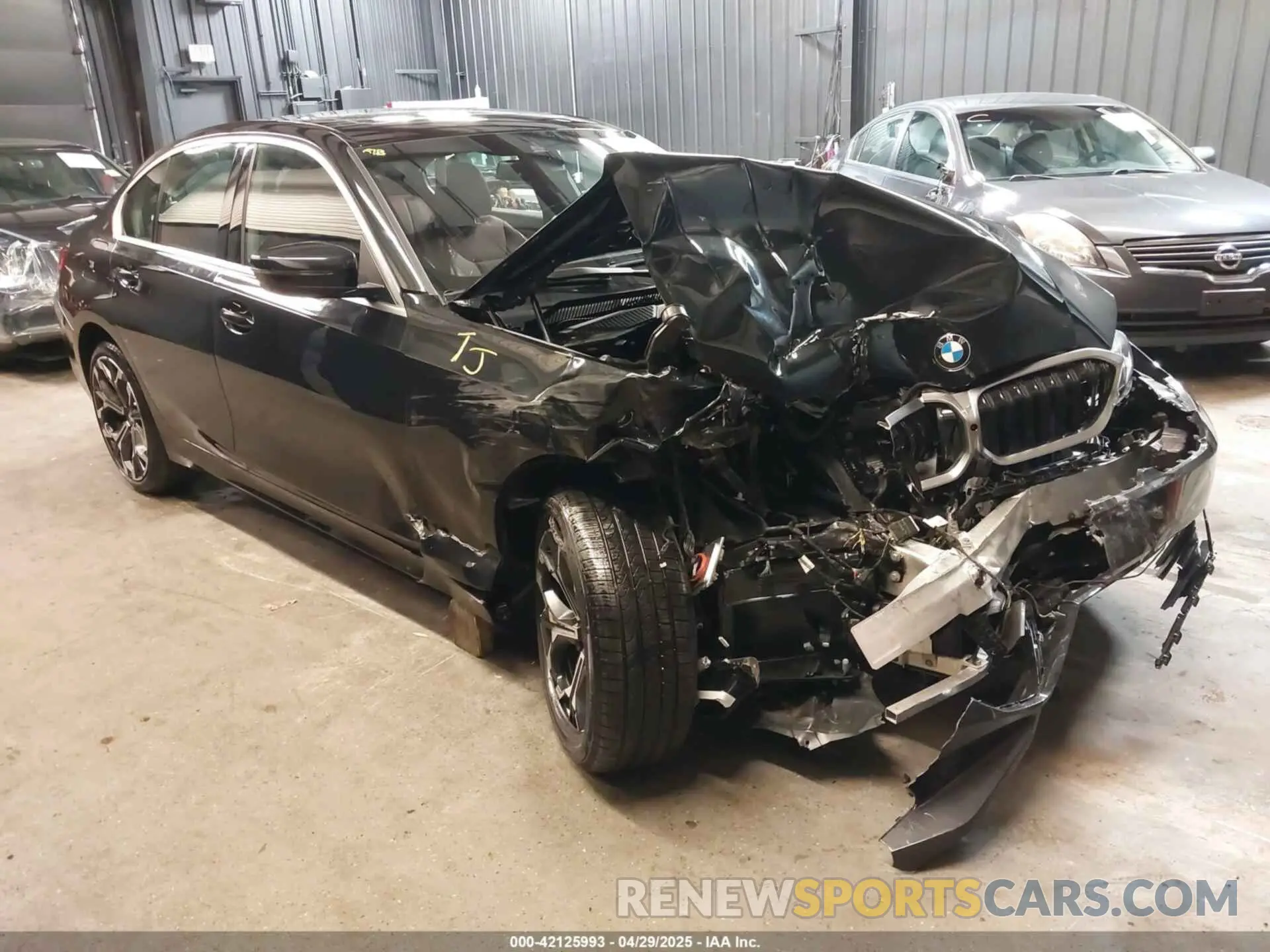 1 Photograph of a damaged car 3MW89CW08S8F24309 BMW 3 SERIES 2025