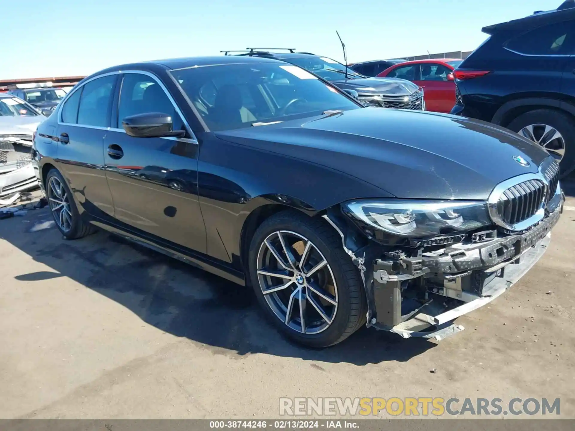 1 Photograph of a damaged car 3MW5R1J55K8A05678 BMW 330I 2019