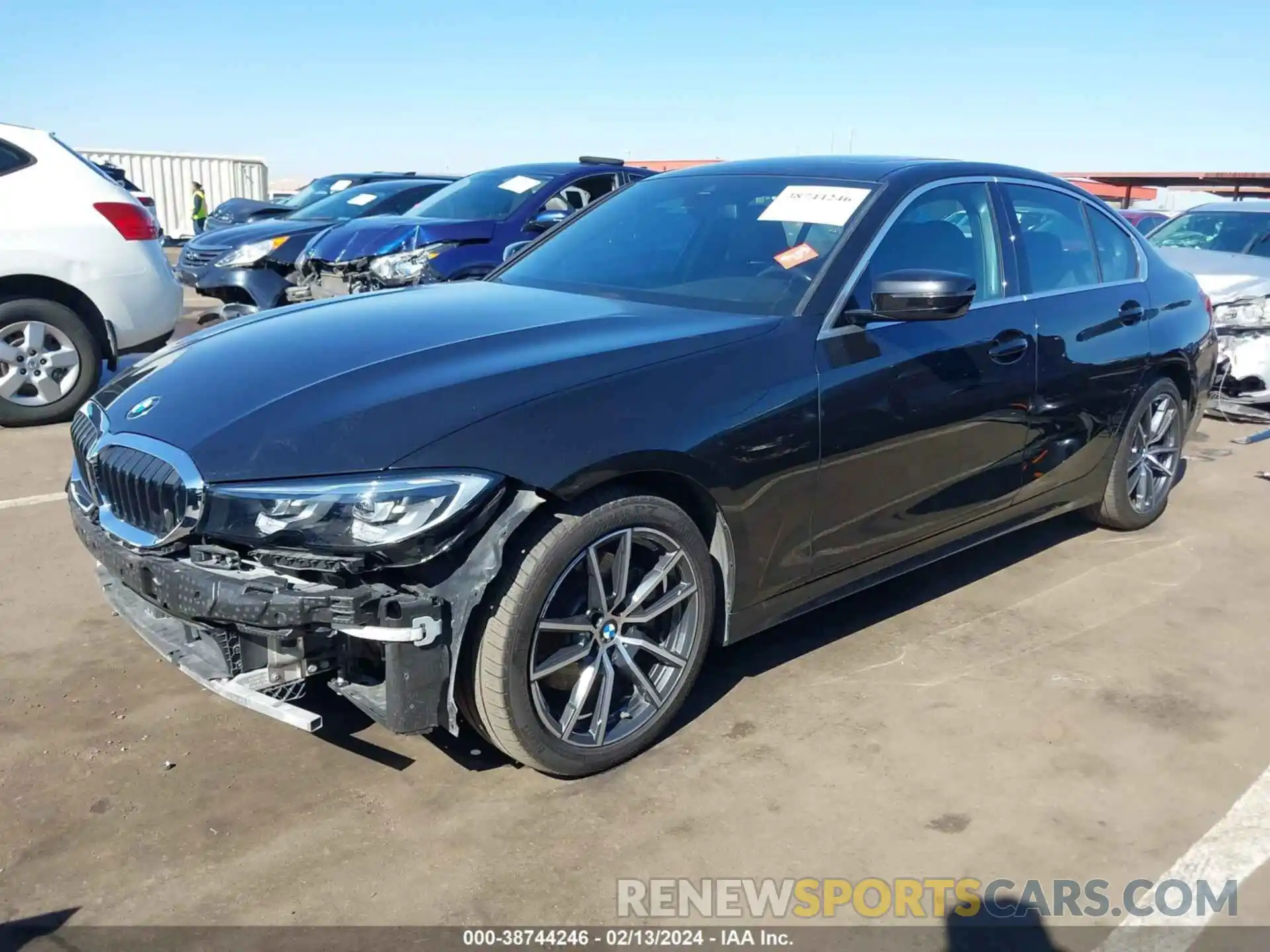 2 Photograph of a damaged car 3MW5R1J55K8A05678 BMW 330I 2019