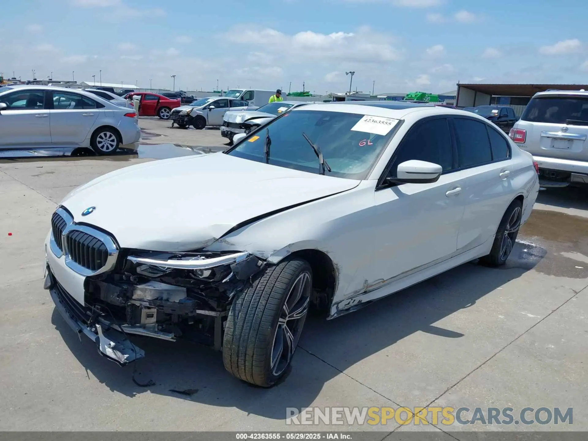 2 Photograph of a damaged car 3MW5R1J56K8A03776 BMW 330I 2019