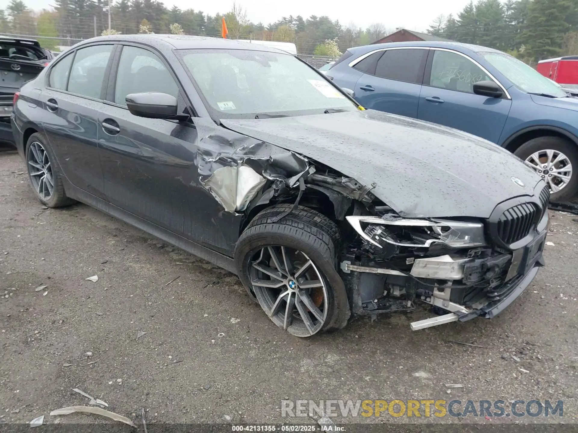 1 Photograph of a damaged car 3MW5R7J54K8A05383 BMW 330I 2019