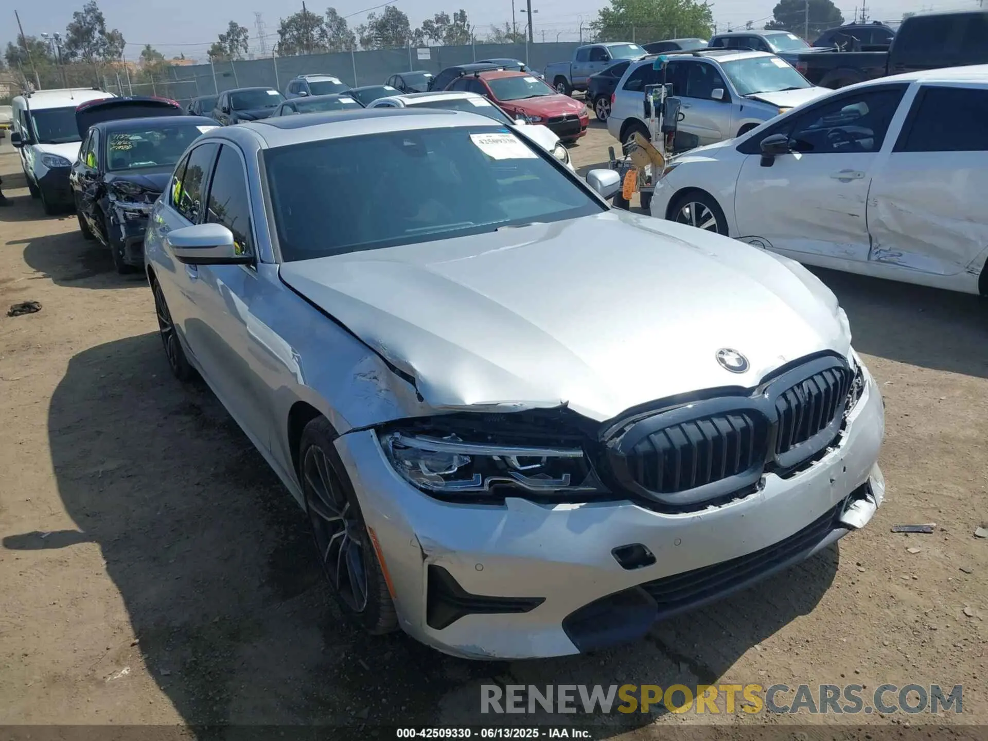 1 Photograph of a damaged car WBA5R1C50KAK12383 BMW 330I 2019